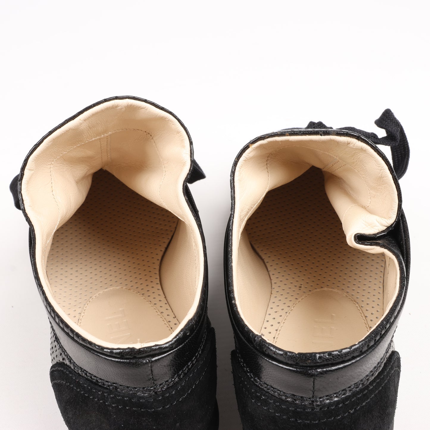 CHANEL Coco Mark 11P Wildleder x Leder Sneakers 37 in Schwarz G25313