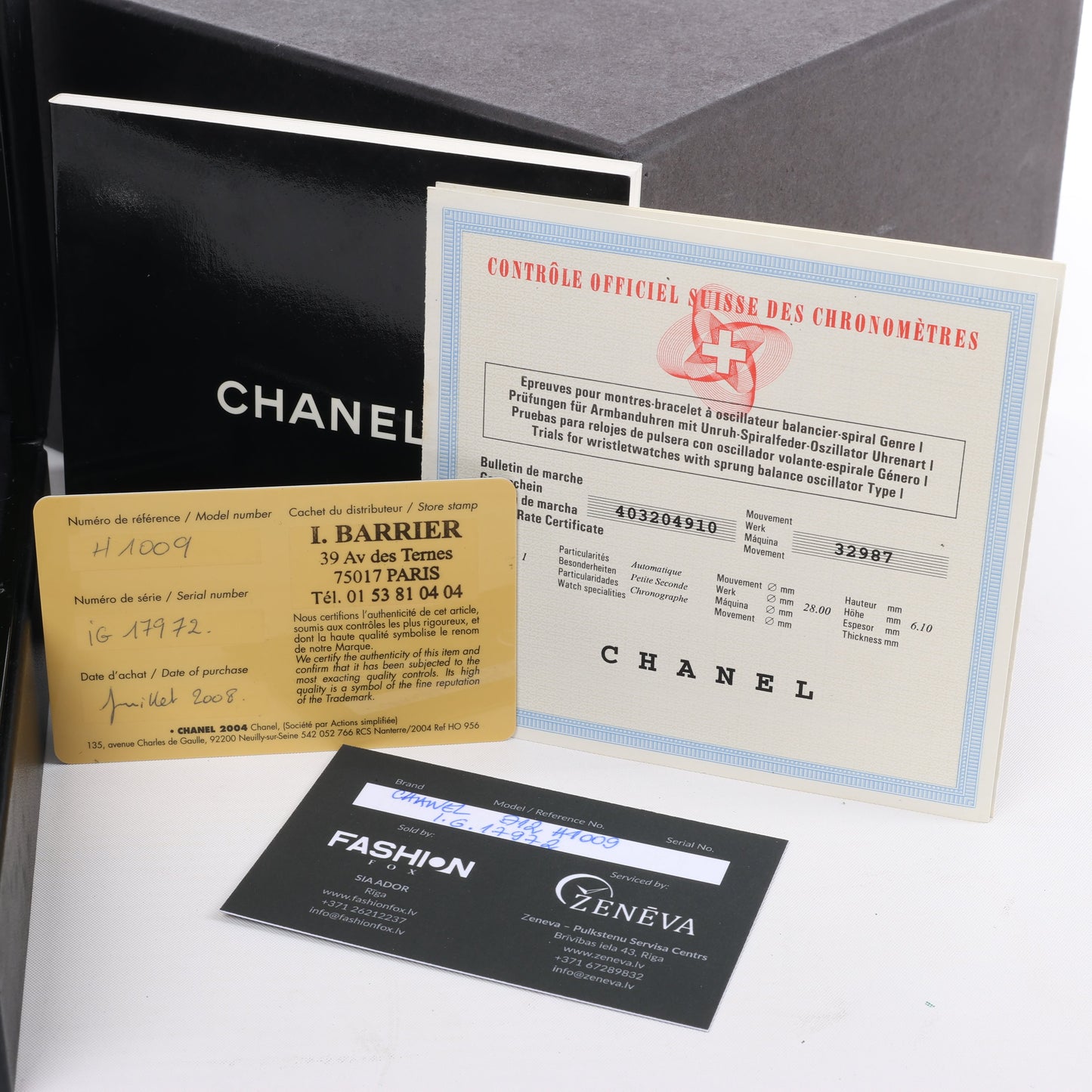 Chanel J12 H1009 IG17972 SS×CE AT Uhr mit schwarzem Zifferblatt