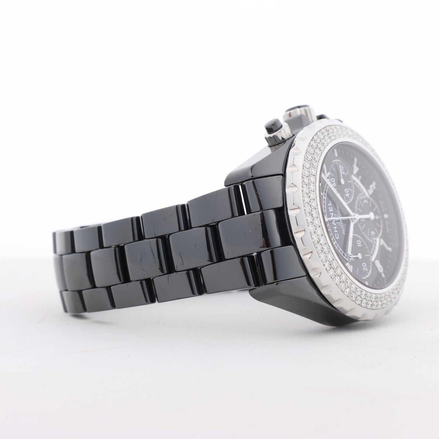 Chanel J12 H1009 IG17972 SS×CE AT Uhr mit schwarzem Zifferblatt