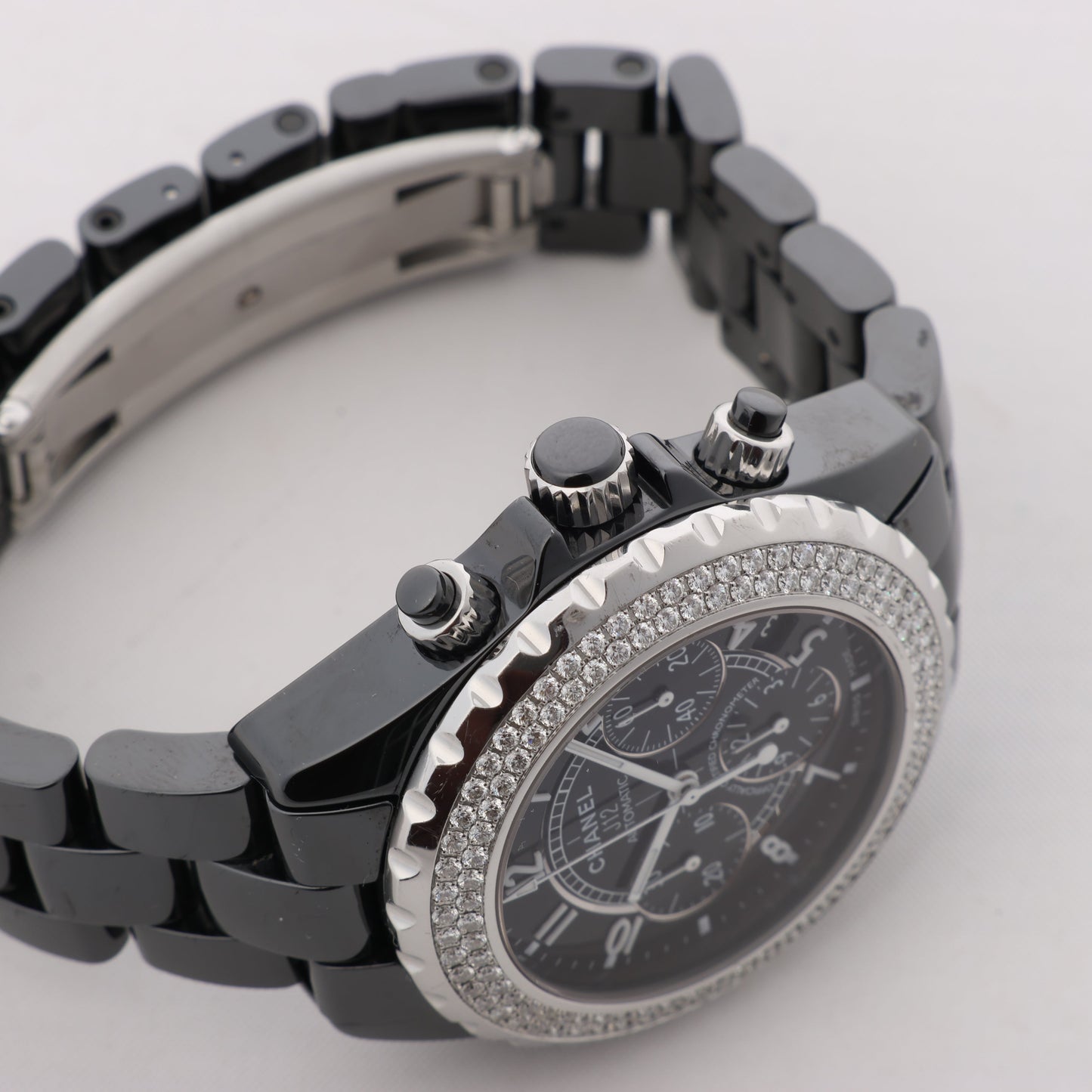 Chanel J12 H1009 IG17972 SS×CE AT Uhr mit schwarzem Zifferblatt