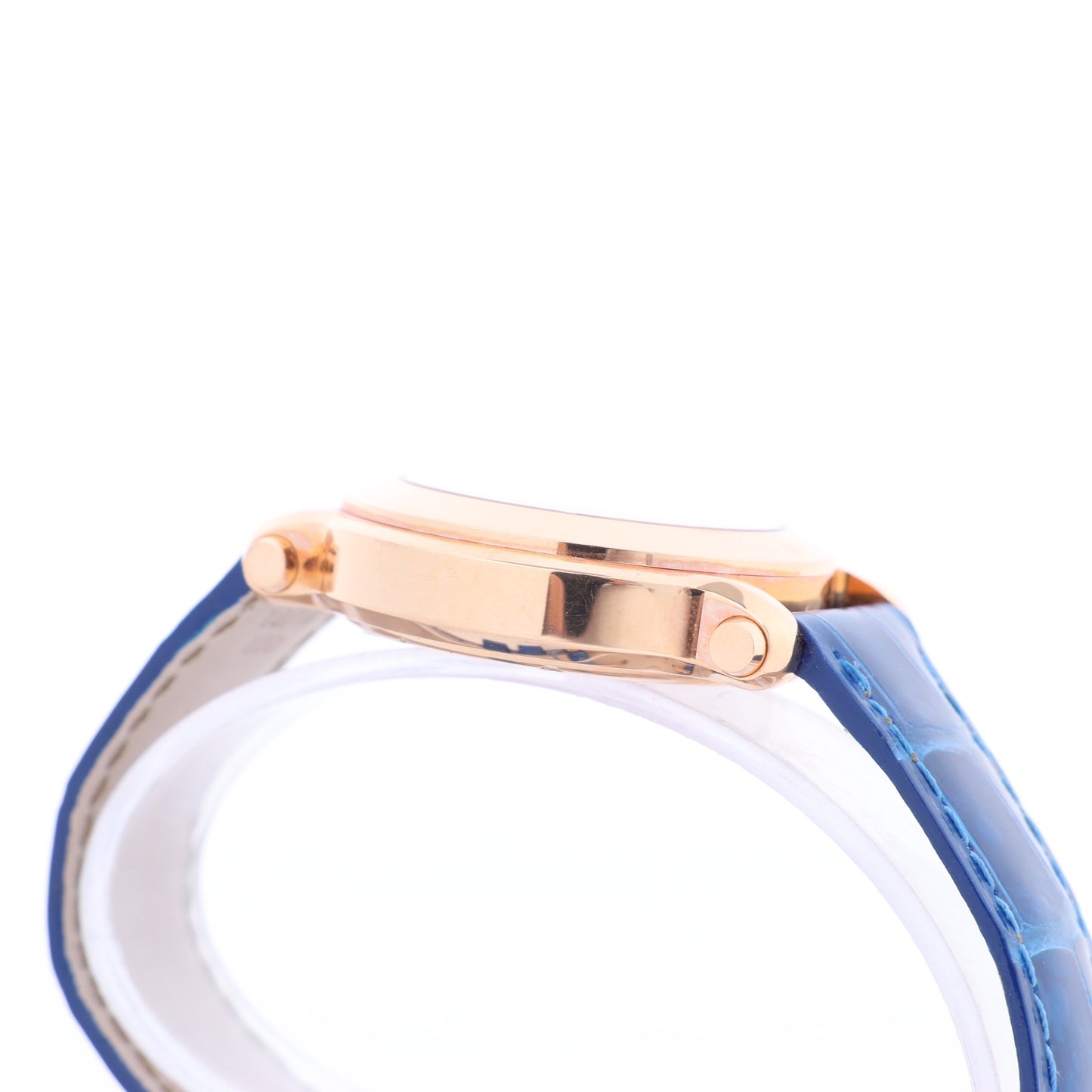 Chopard Happy Sport 277471-5001 Leder x RG QZ Uhr mit silbernem Zifferblatt