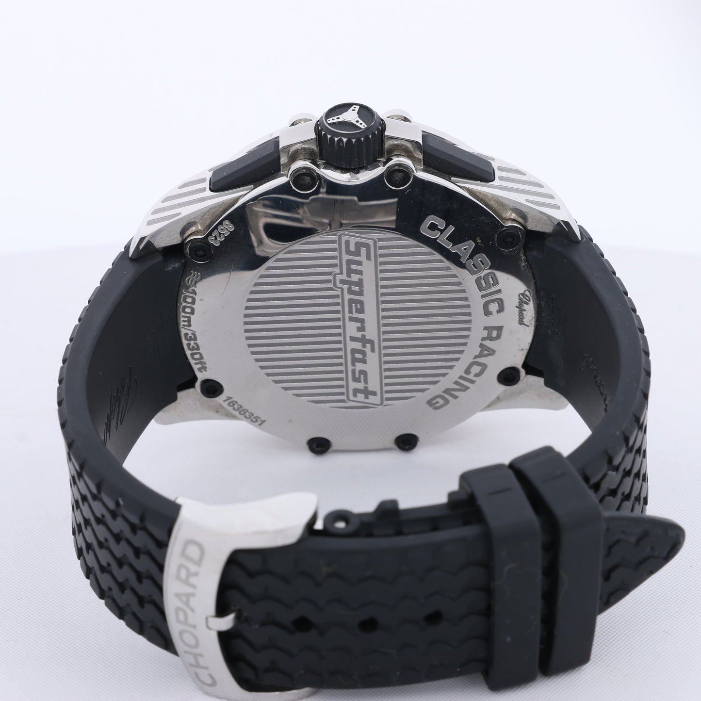 Chopard Mille Miglia 8523 1636351 SS & Rubber AT Uhr mit schwarzem Zifferblatt