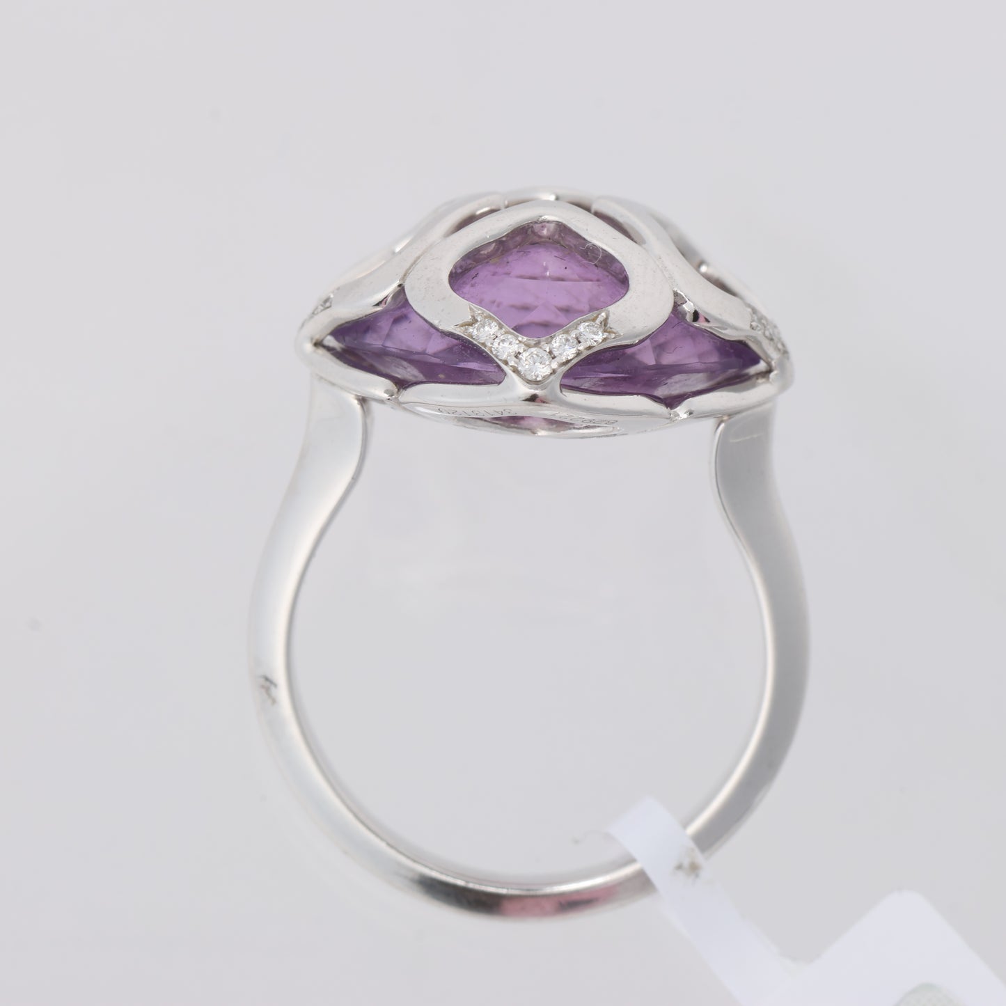 Chopard Imperiale Cocktailring aus 18 Karat Weißgold mit Amethyst und Diamanten, Größe 51 EU