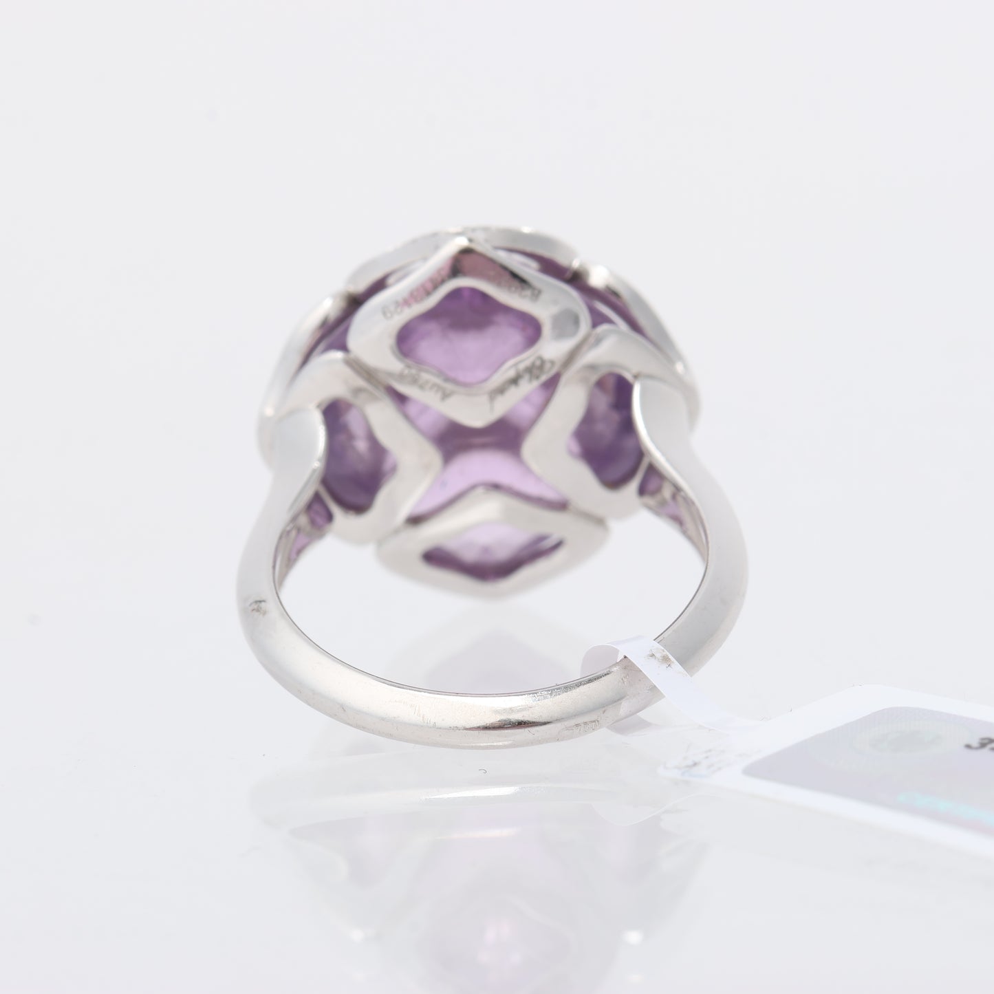 Chopard Imperiale Cocktailring aus 18 Karat Weißgold mit Amethyst und Diamanten, Größe 51 EU
