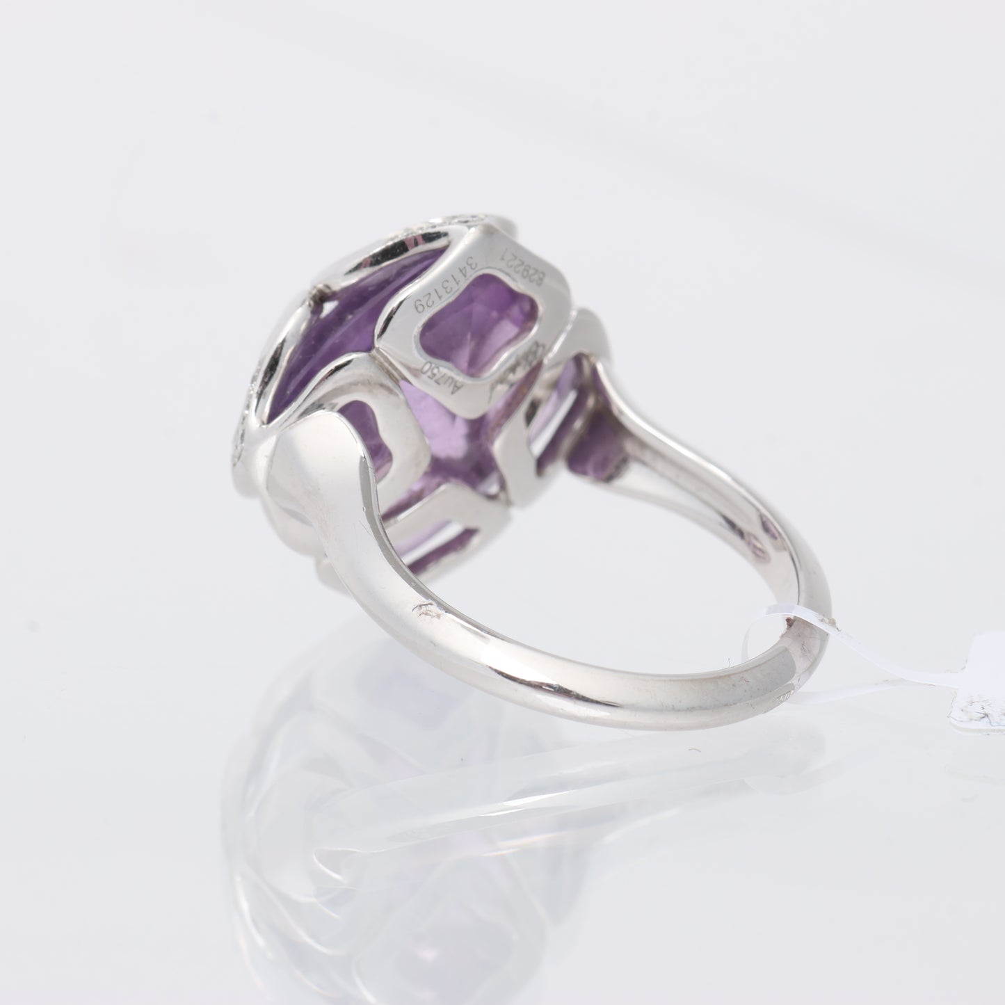 Chopard Imperiale Cocktailring aus 18 Karat Weißgold mit Amethyst und Diamanten, Größe 51 EU