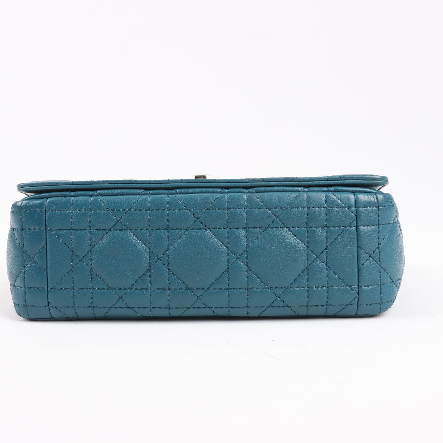 Christian Dior – Caro – Schultertasche aus blauem Leder mit Kettenriemen