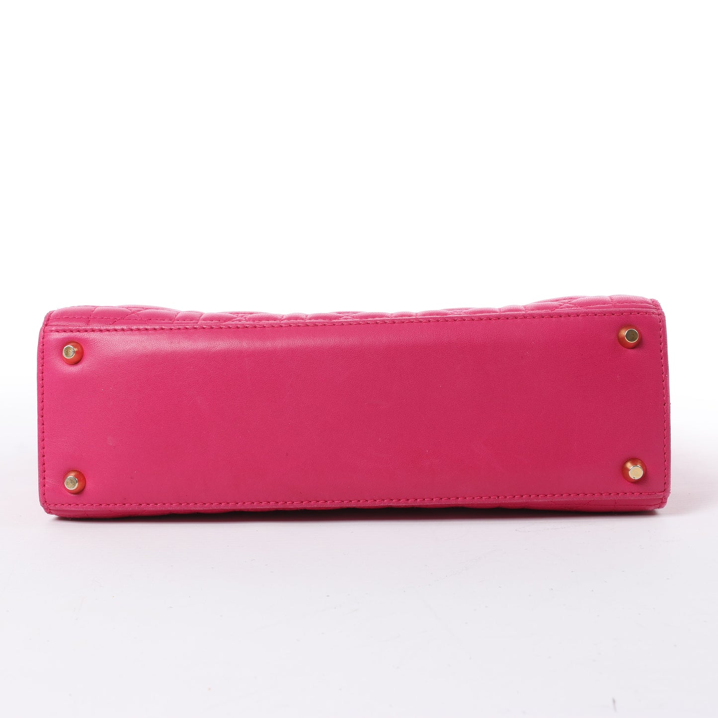 Christian Dior Vintage Cannage Leder-Umhängetasche in Pink