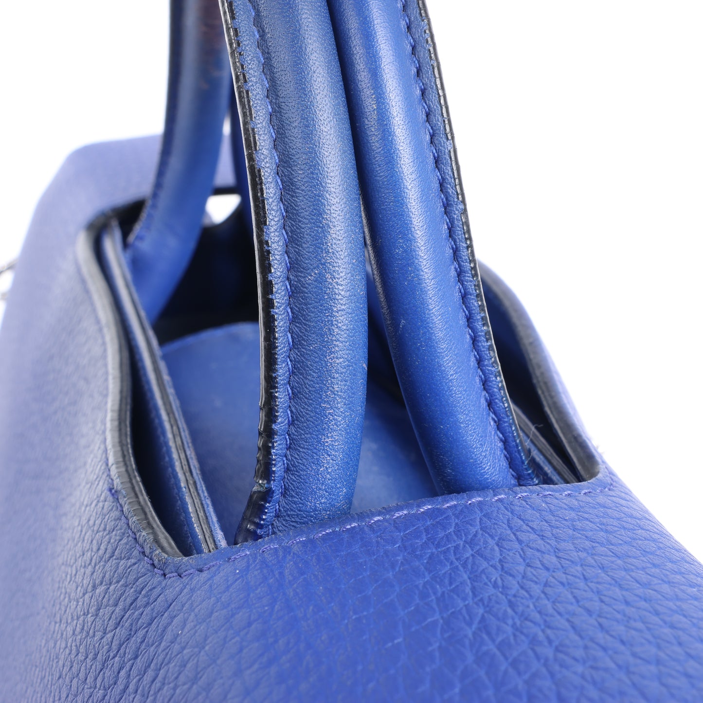 Christian Dior Diorever – Mittlere 2-Wege-Handtasche aus Leder in Blau