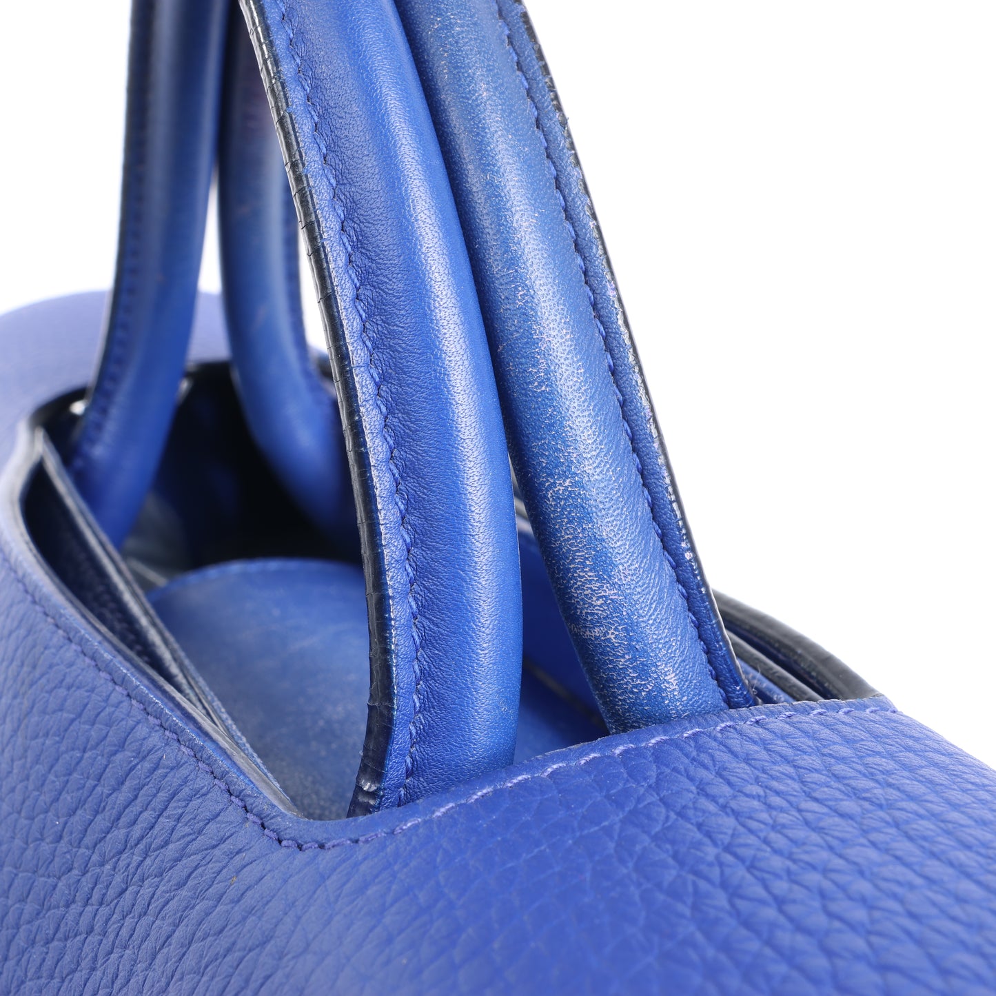 Christian Dior Diorever – Mittlere 2-Wege-Handtasche aus Leder in Blau