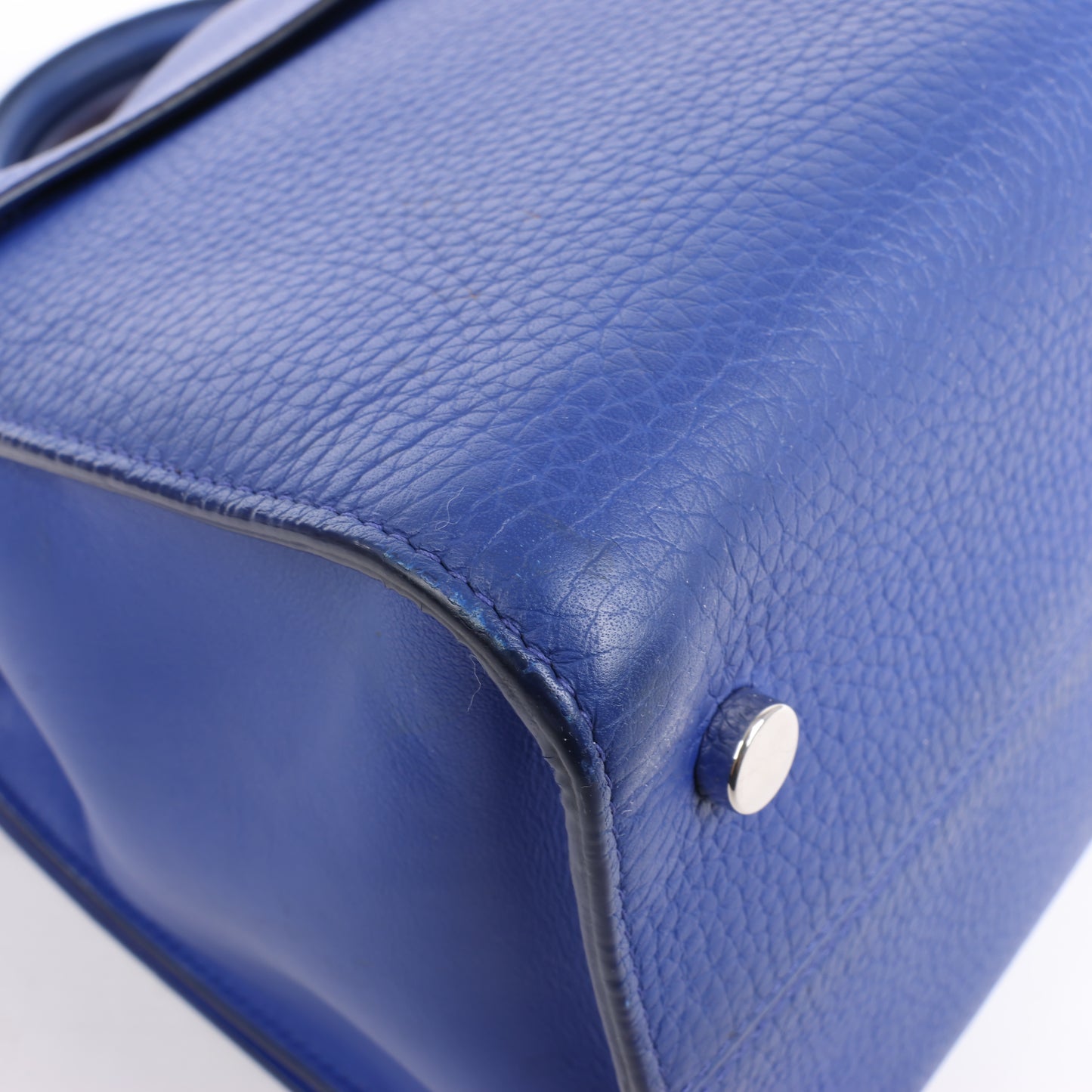 Christian Dior Diorever – Mittlere 2-Wege-Handtasche aus Leder in Blau