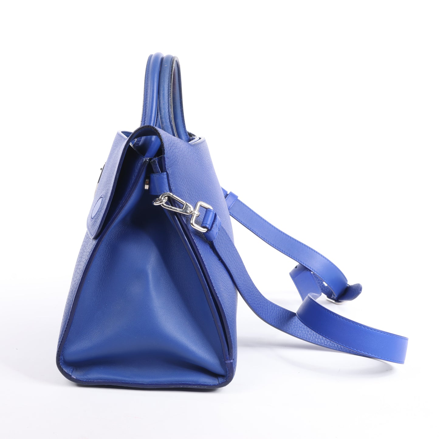 Christian Dior Diorever – Mittlere 2-Wege-Handtasche aus Leder in Blau