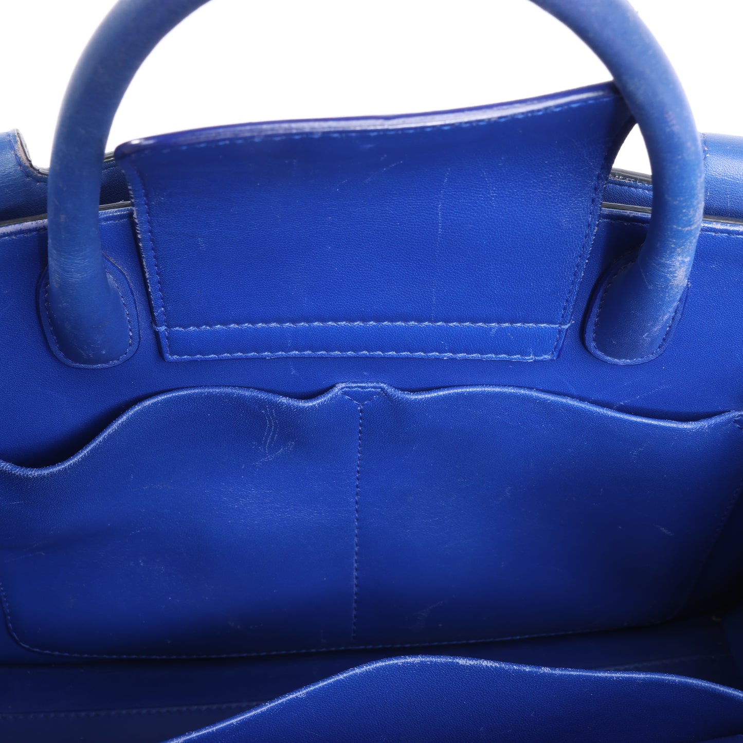 Christian Dior Diorever – Mittlere 2-Wege-Handtasche aus Leder in Blau