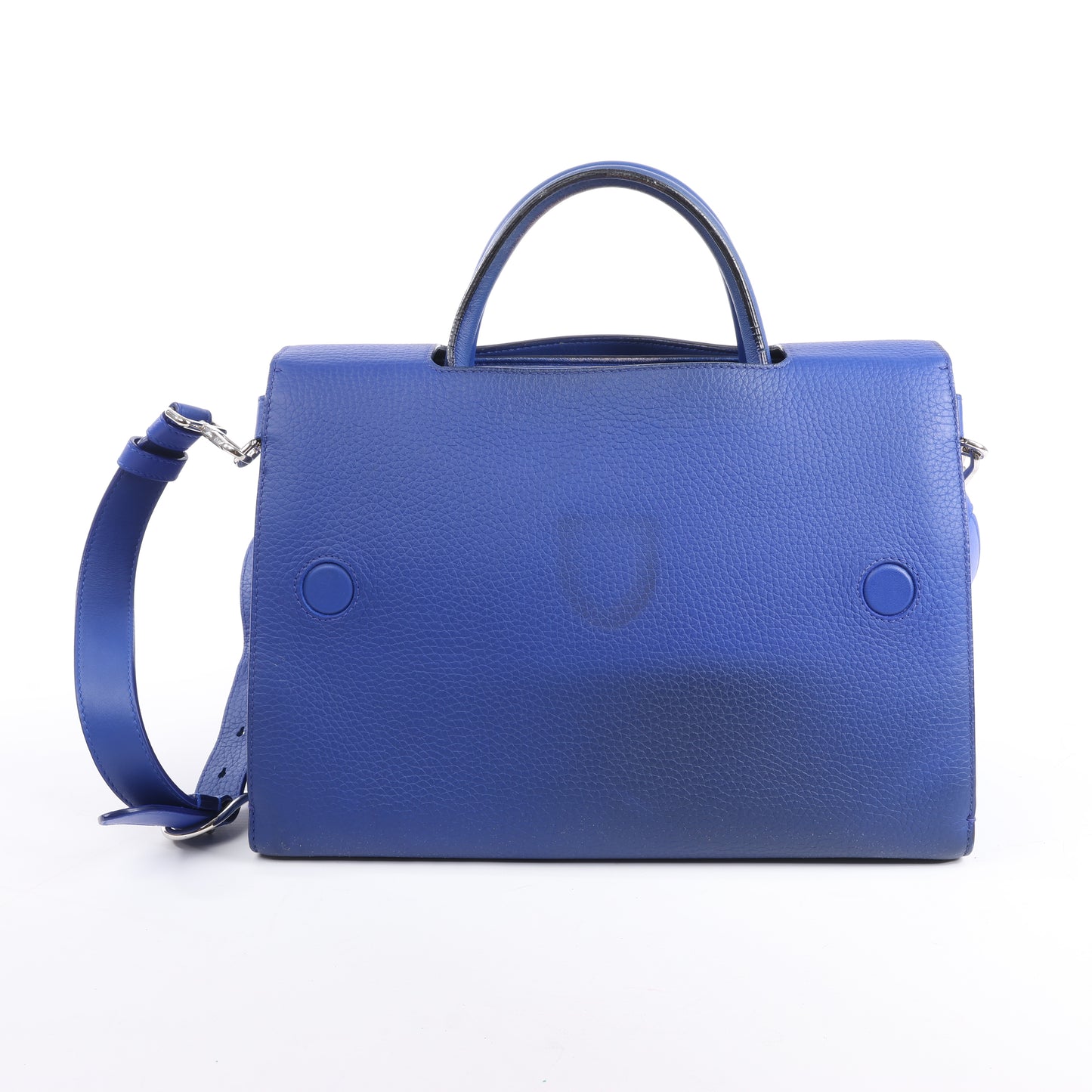 Christian Dior Diorever – Mittlere 2-Wege-Handtasche aus Leder in Blau