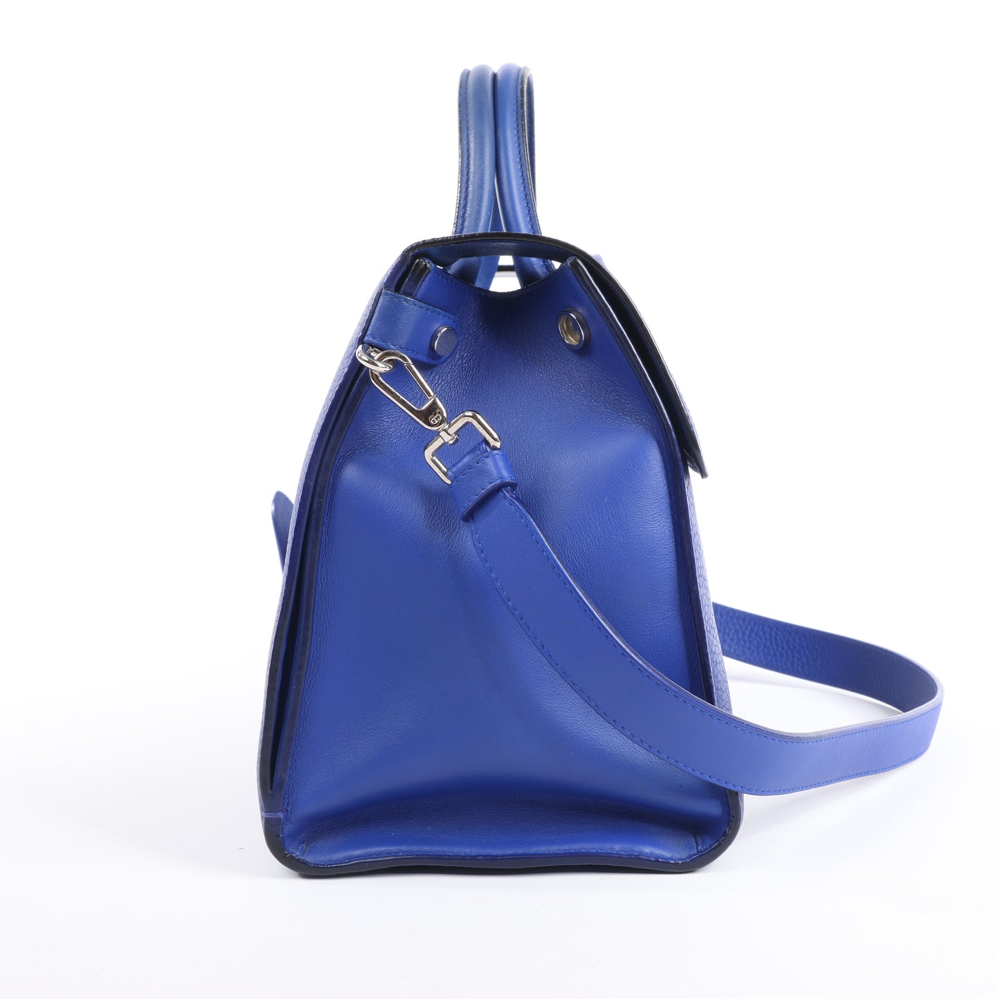 Christian Dior Diorever – Mittlere 2-Wege-Handtasche aus Leder in Blau