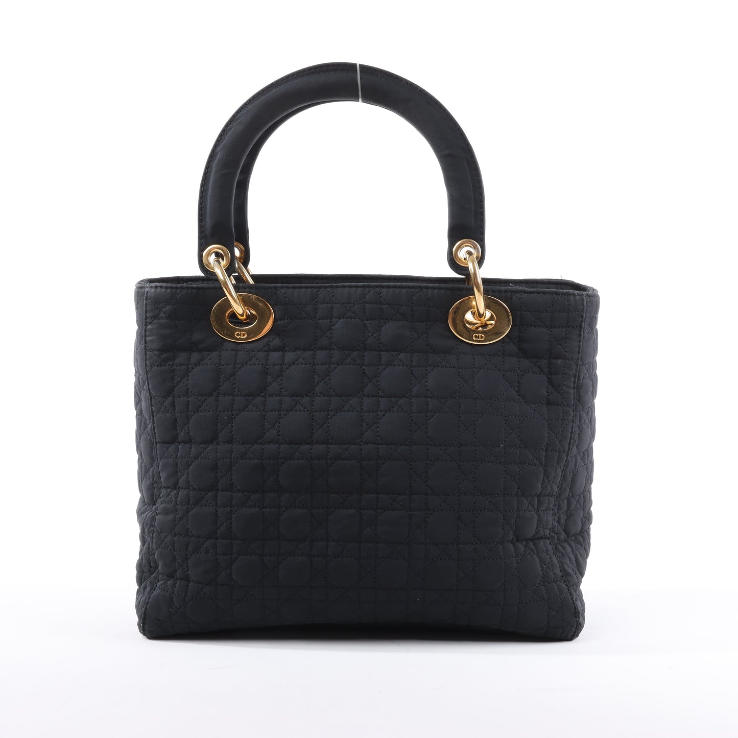 Christian Dior – Lady Dior – Cannage – Nylon-Handtasche in Schwarz