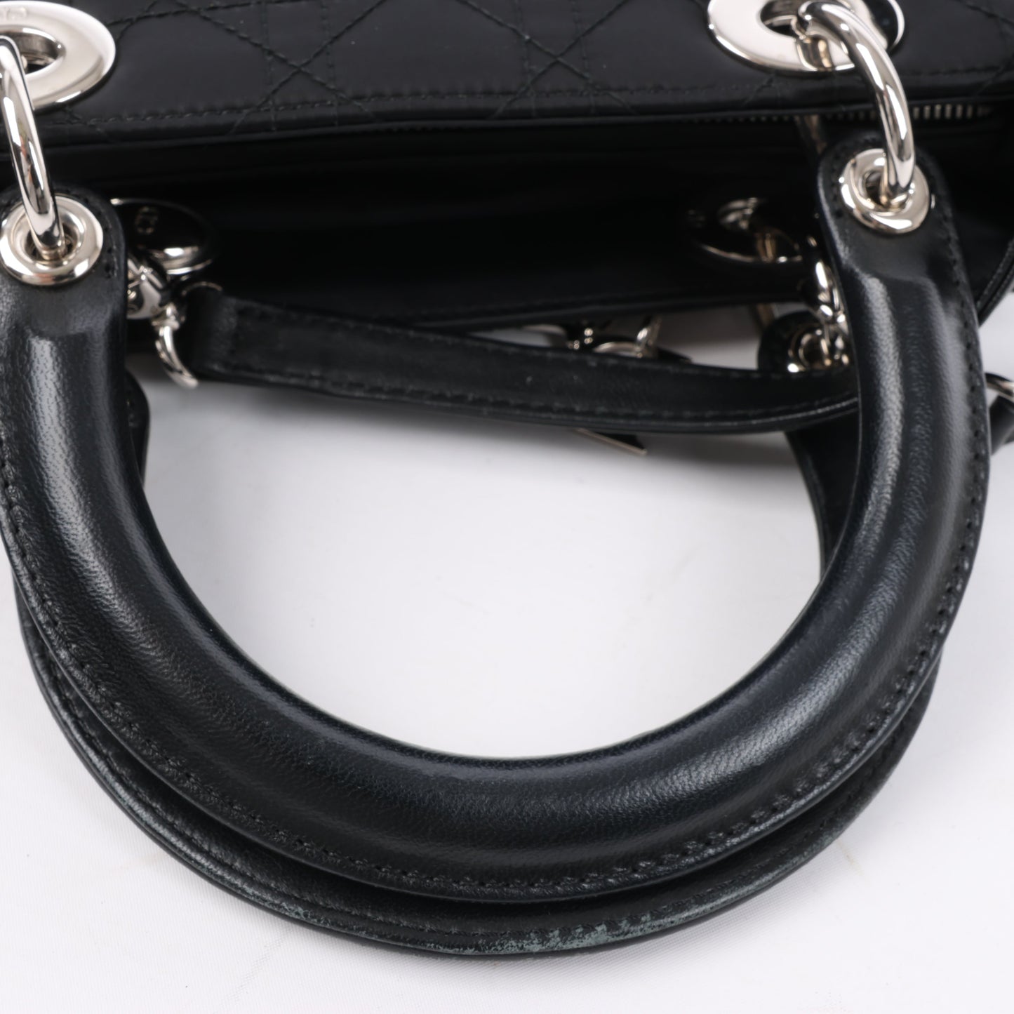 Christian Dior – Lady Dior – Cannage – Nylon-Handtasche in Schwarz