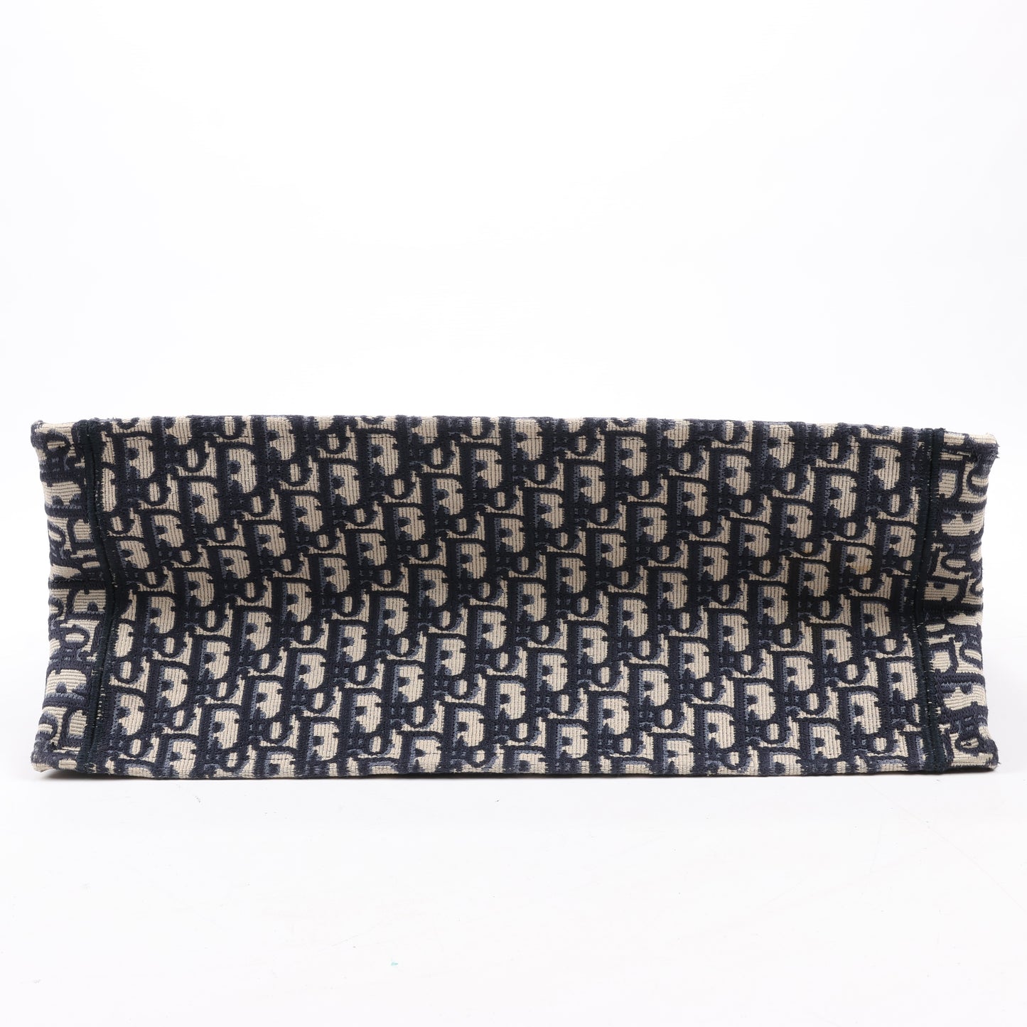 Christian Dior Oblique Book Tote Large Canvas Tote Bag in Navy Blue