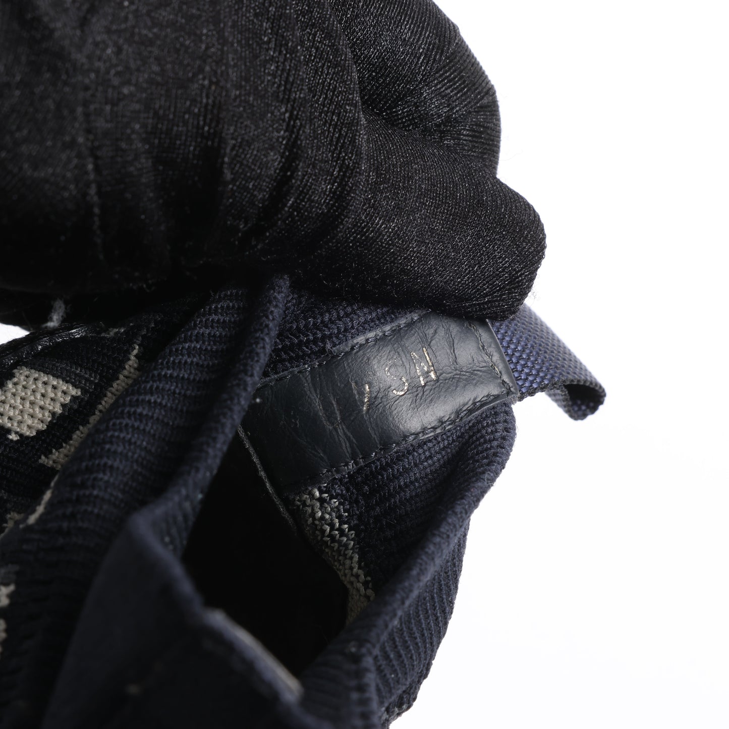 Dior Walk'n'Dior Plateau-Sneaker „Dior Oblique“ aus technischem Mesh und Kalbsleder in Tiefblau, Größe 40 EU