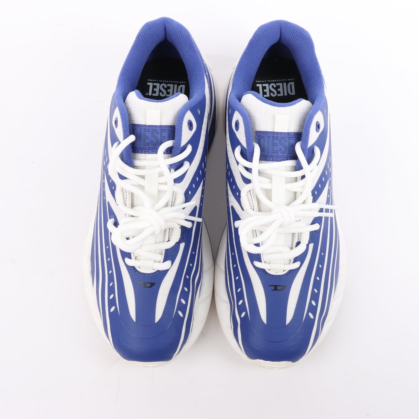 Diesel Multi D-Airspeed Low-Striped Sneakers aus beschichtetem Ripstop, Größe 42 EU