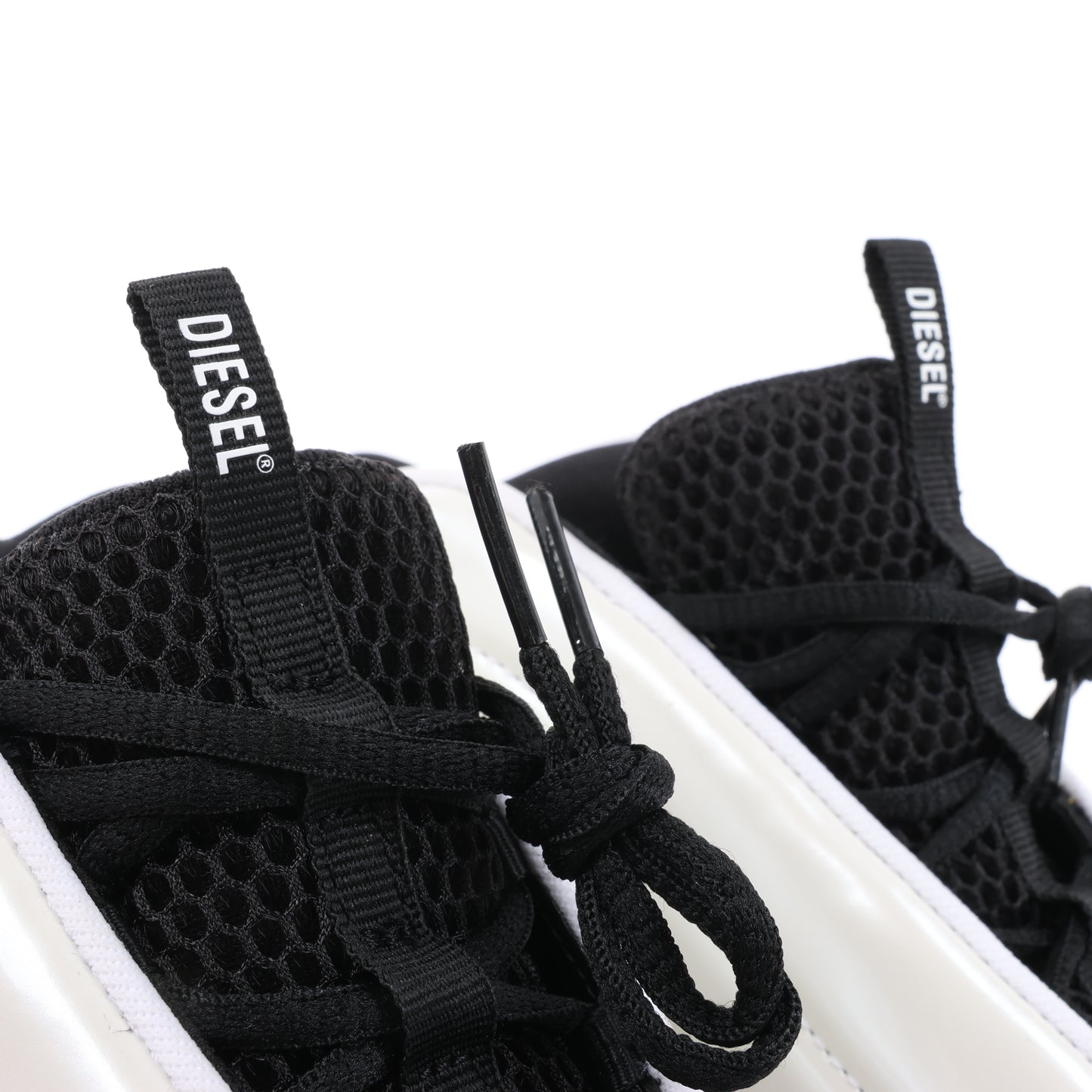 Diesel White S-D-Runner-Slip-on sneakers with Oval D instep, Size 36 EU