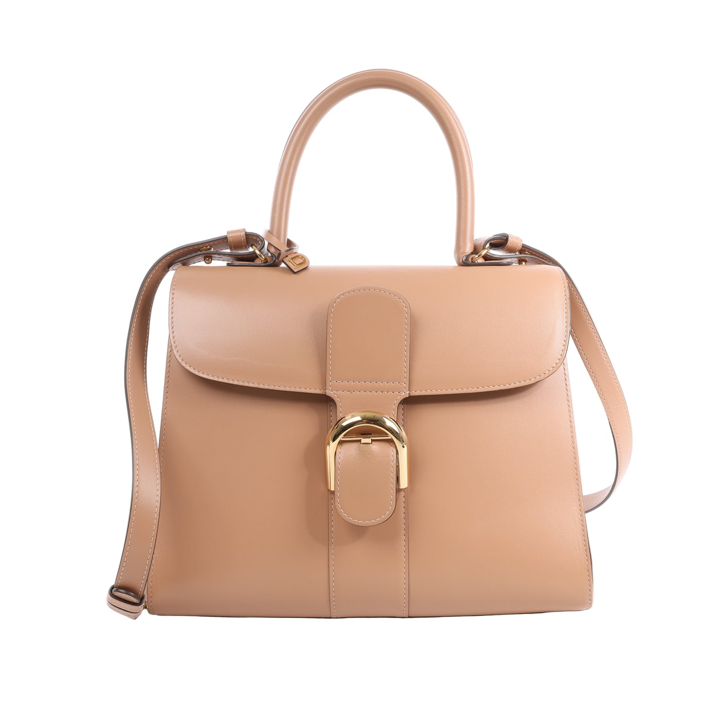 Delvaux Brillant MM Leder 2Way Handtasche in Beige