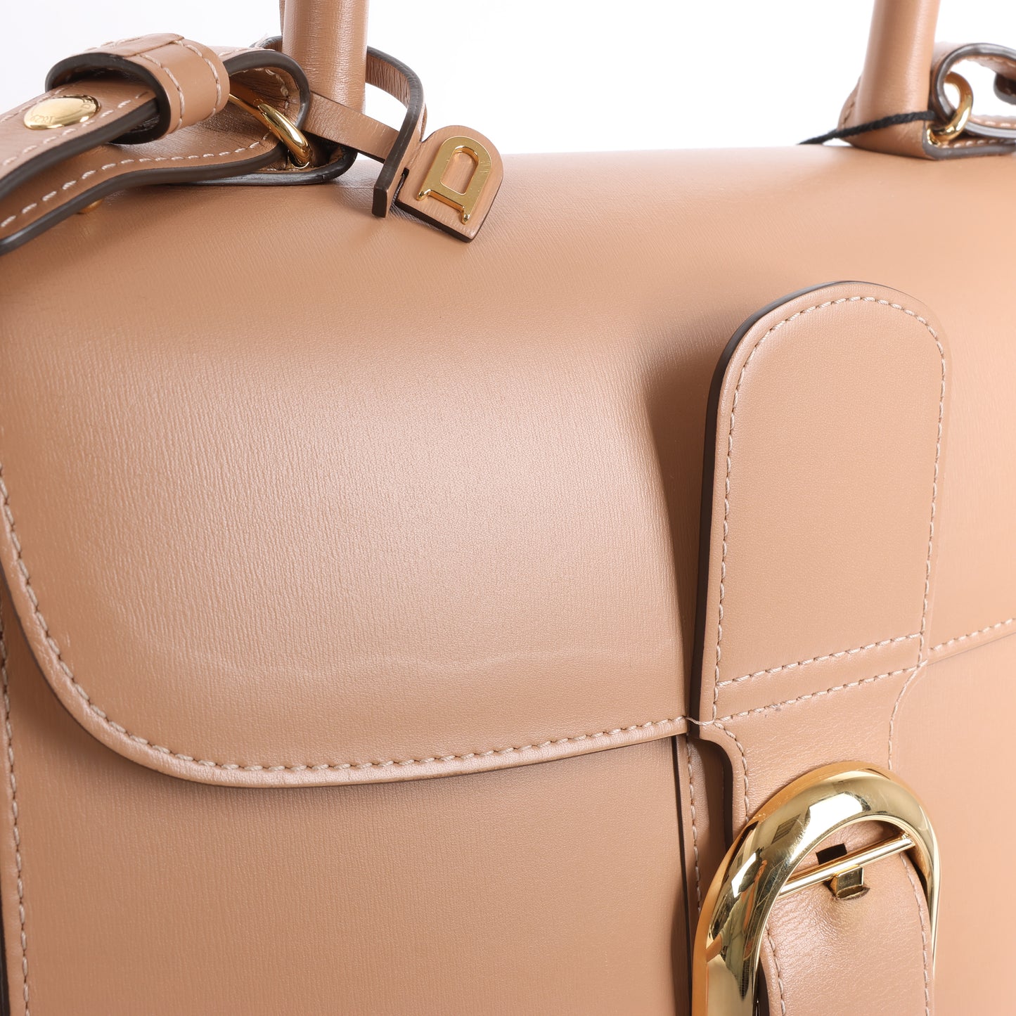 Delvaux Brillant MM Leder 2Way Handtasche in Beige