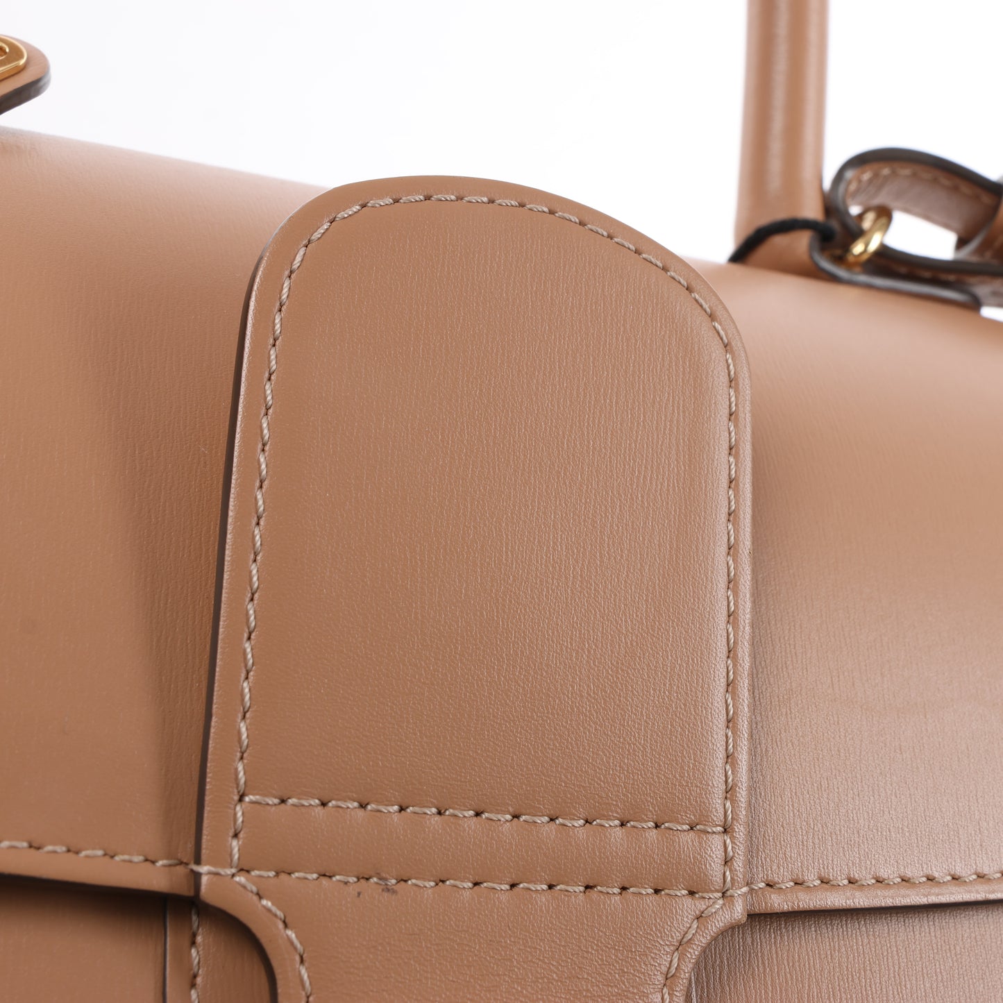 Delvaux Brillant MM Leder 2Way Handtasche in Beige