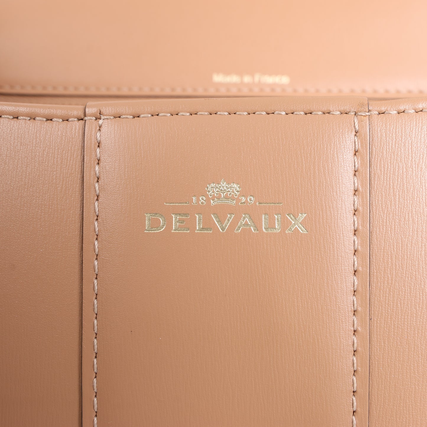 Delvaux Brillant MM Leder 2Way Handtasche in Beige