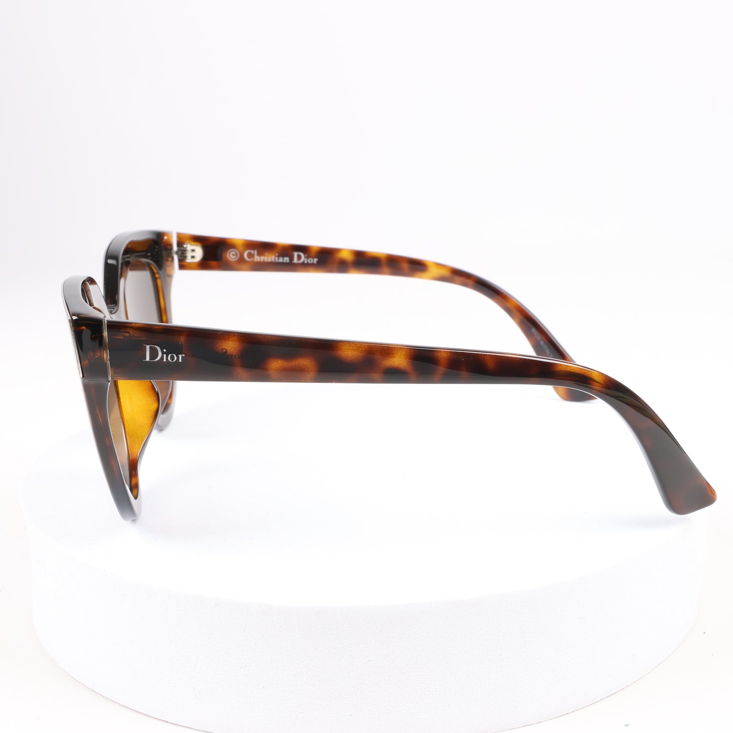 Dior Brown Havana Dior Soft 1 Cat Eye Sunglasses