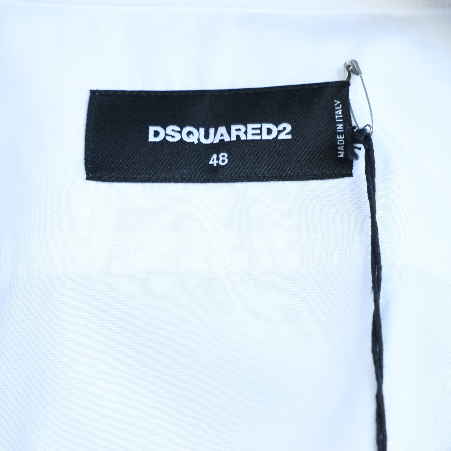 Dsquared2 Camouflage Panel Weißes Hemd, 48 IT