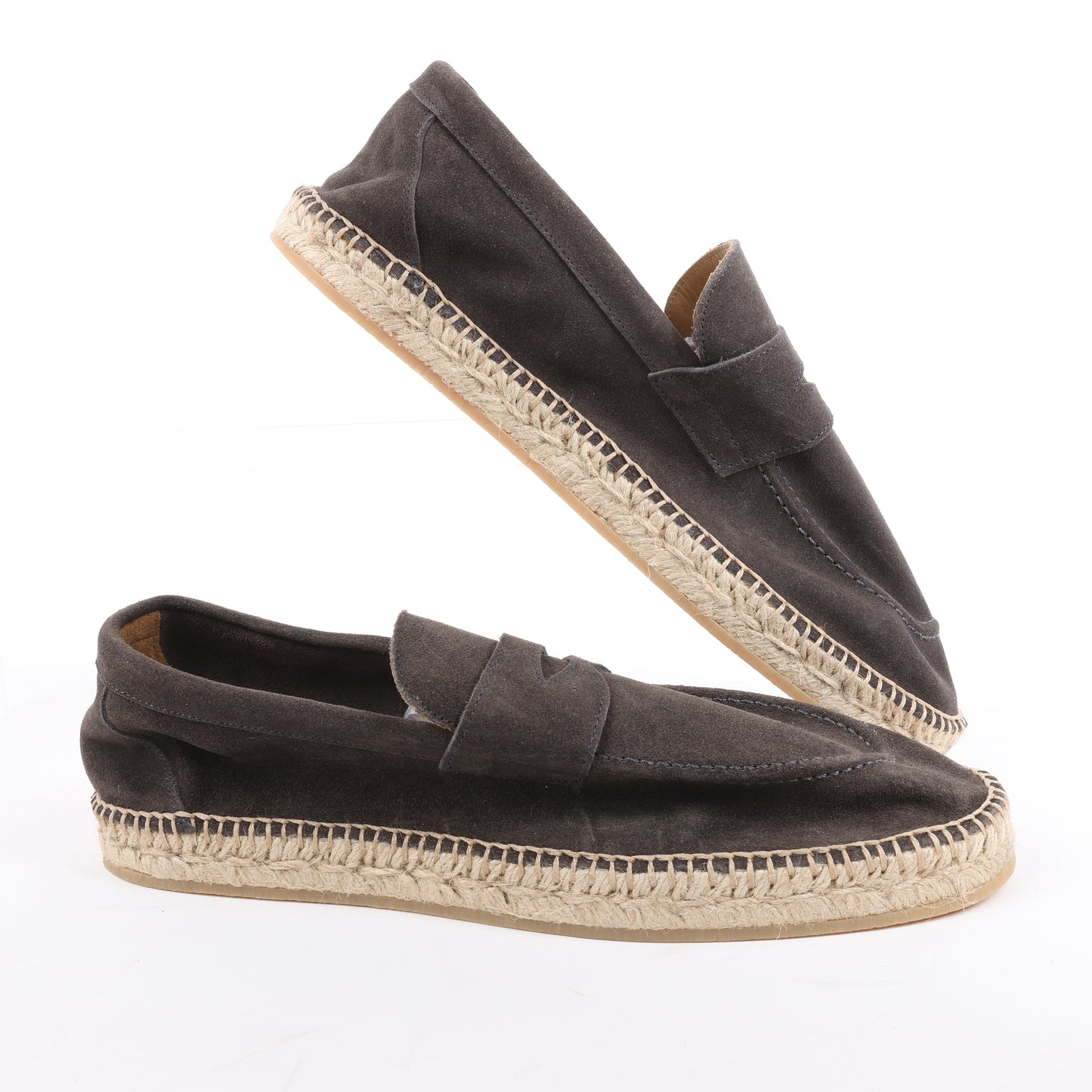 ELEVENTY Suede Espadrilles in Brown, Side 44 EU KEEP