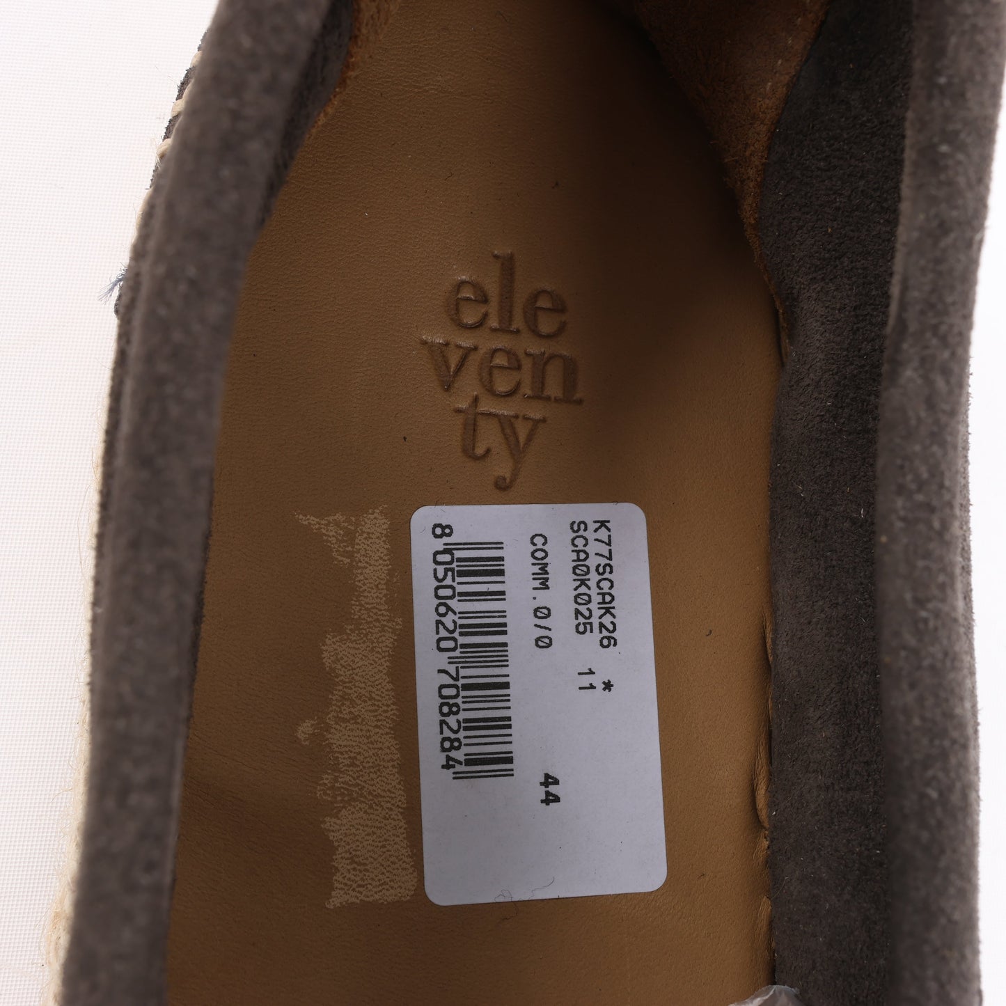 ELEVENTY Suede Espadrilles in Brown, Side 44 EU KEEP