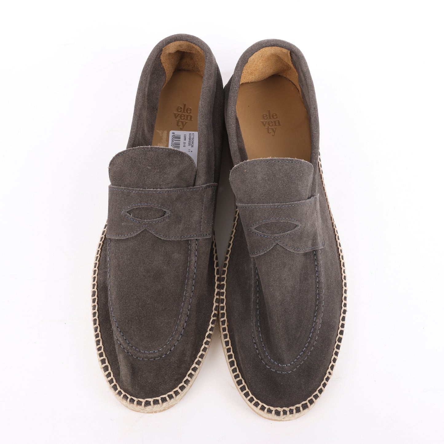 ELEVENTY Suede Espadrilles in Brown, Side 44 EU KEEP