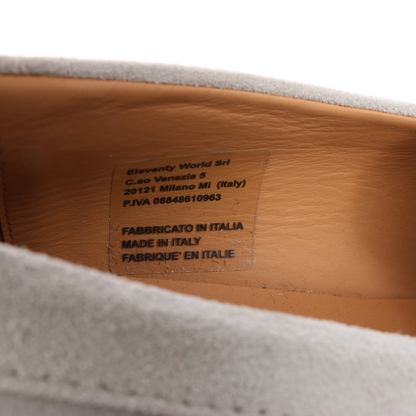 ELEVENTY Wildleder-Loafer in Hellgrau, Seite 44 EU