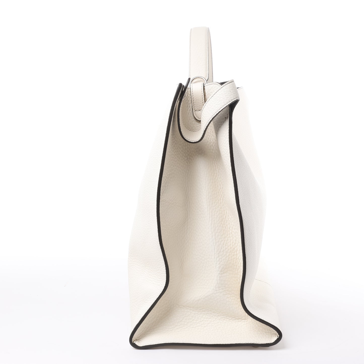 Fendi Peek-a-boo X-light Lederhandtasche in Weiß 7VA448