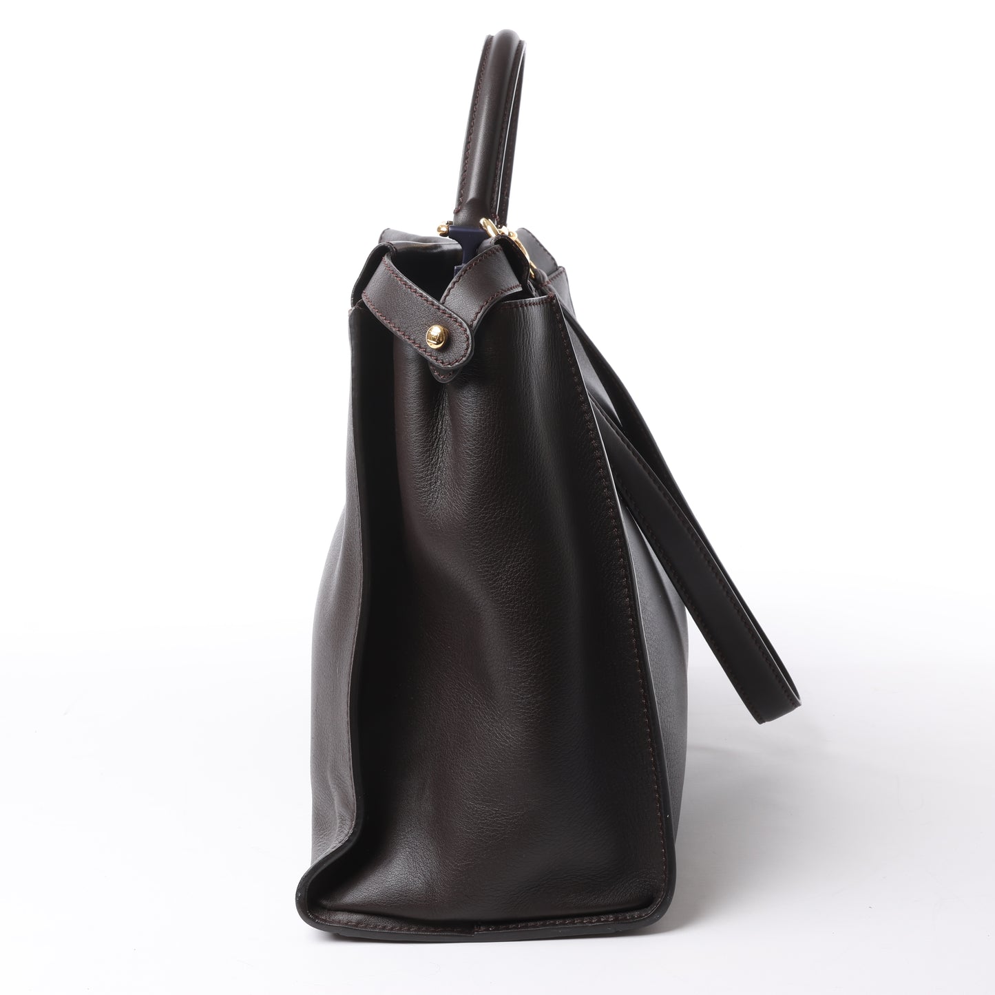 Fendi Peekaboo Large Leather 2way Handbag in Brown 8BN210