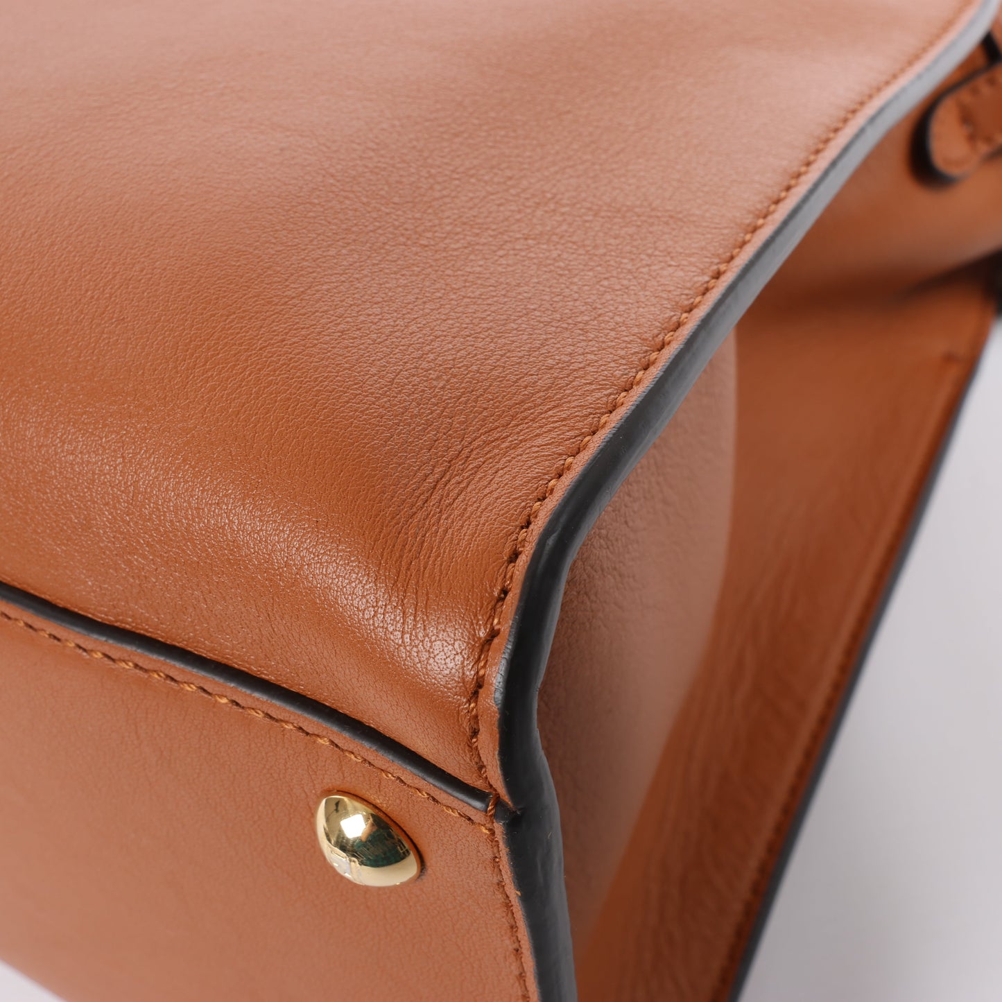 Fendi – Peek-a-boo – X-light 2-Wege-Umhängetasche aus braunem Leder