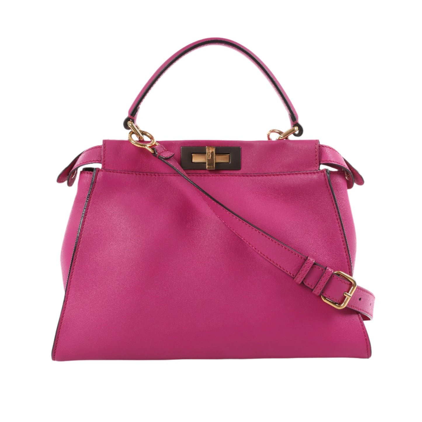Fendi Peekaboo Regular Leather 2way Handbag in Pink 8BN290