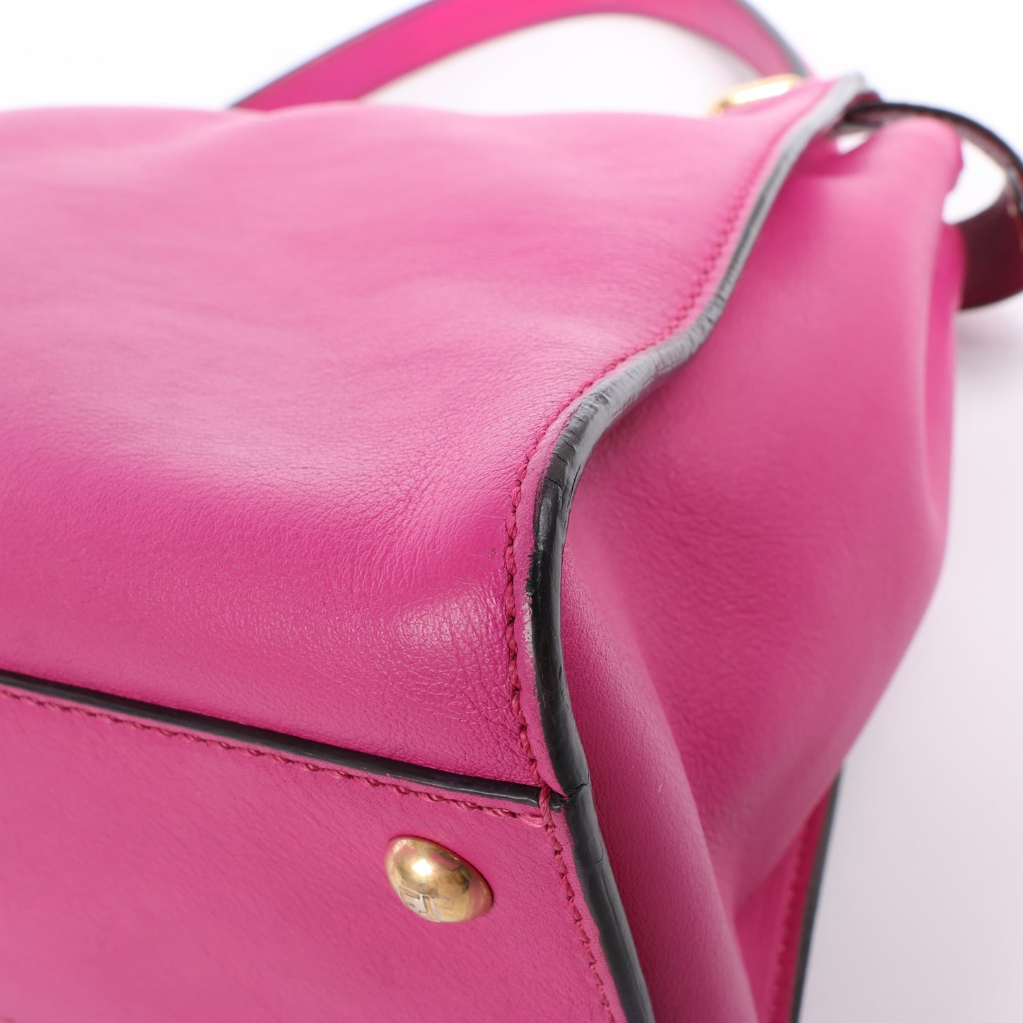 Fendi Peekaboo Regular Leather 2way Handbag in Pink 8BN290