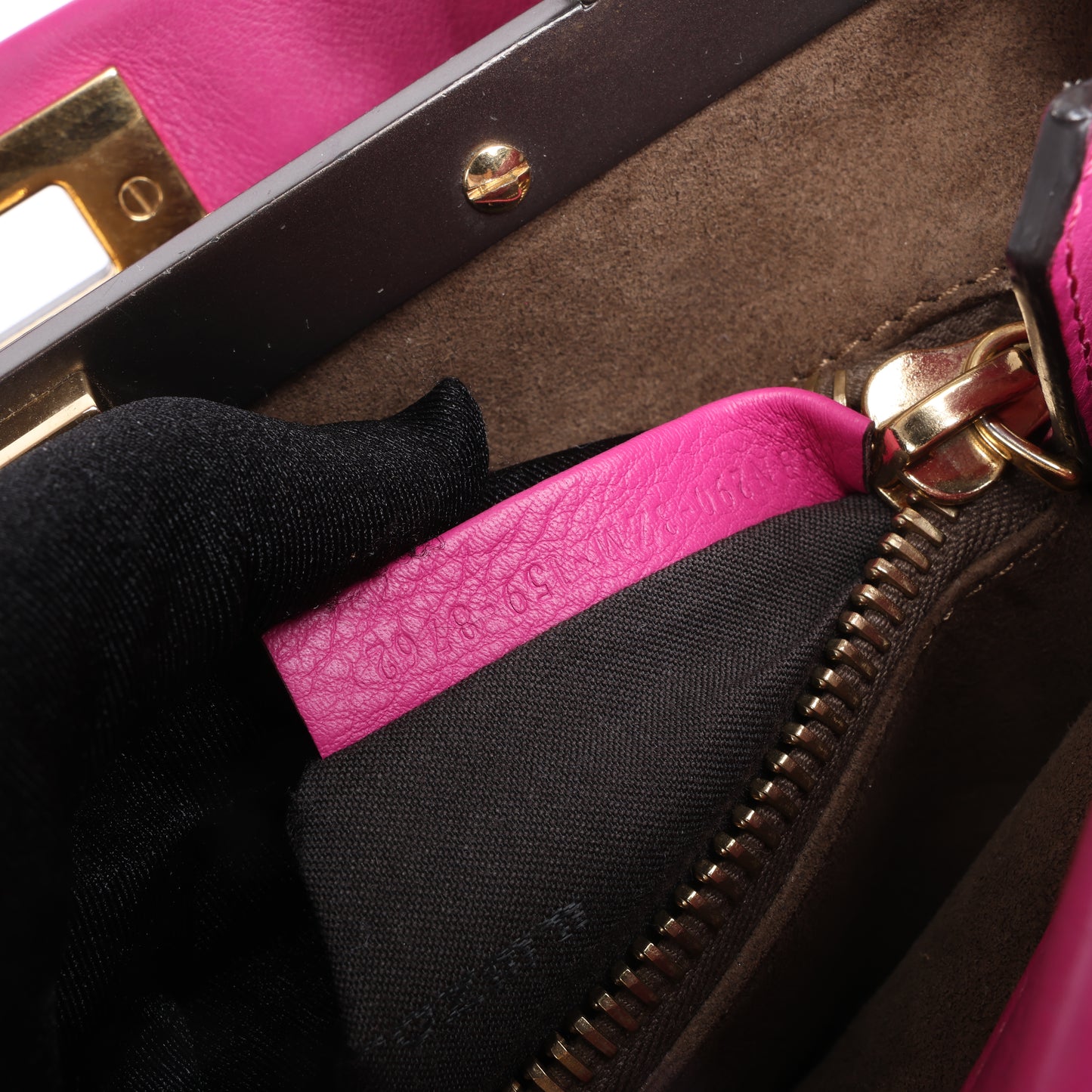Fendi Peekaboo Regular Leather 2way Handbag in Pink 8BN290
