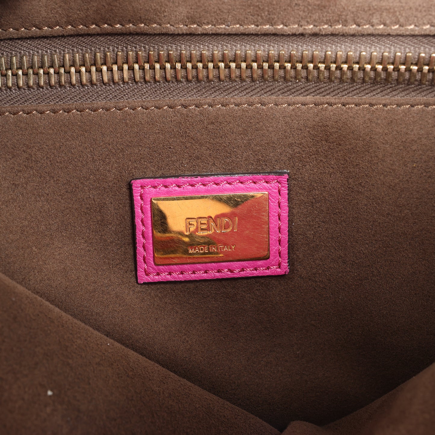 Fendi Peekaboo Regular Leather 2way Handbag in Pink 8BN290
