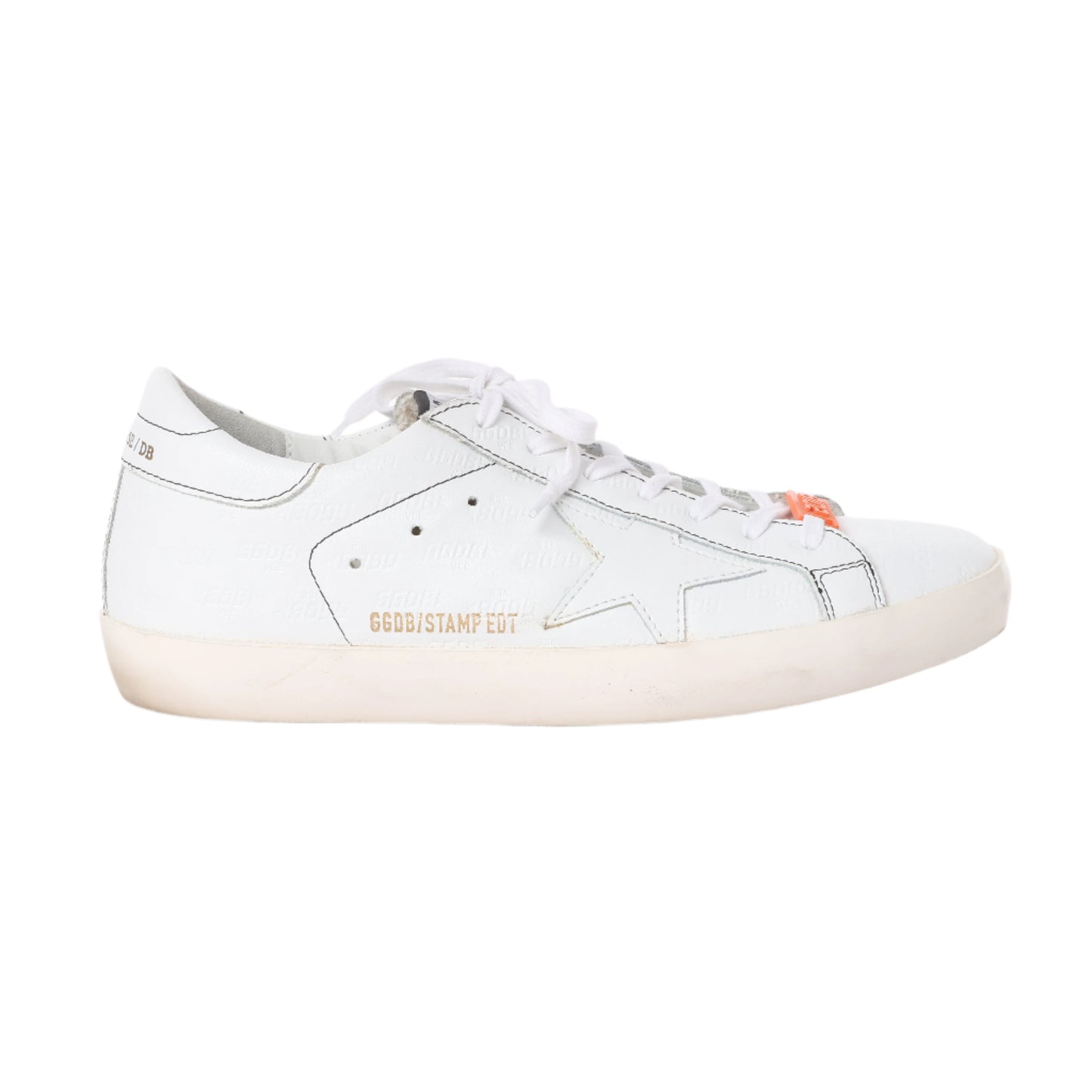GOLDEN GOOSE Leather Sneakers in White SUPERSTAR, Size 40 EU
