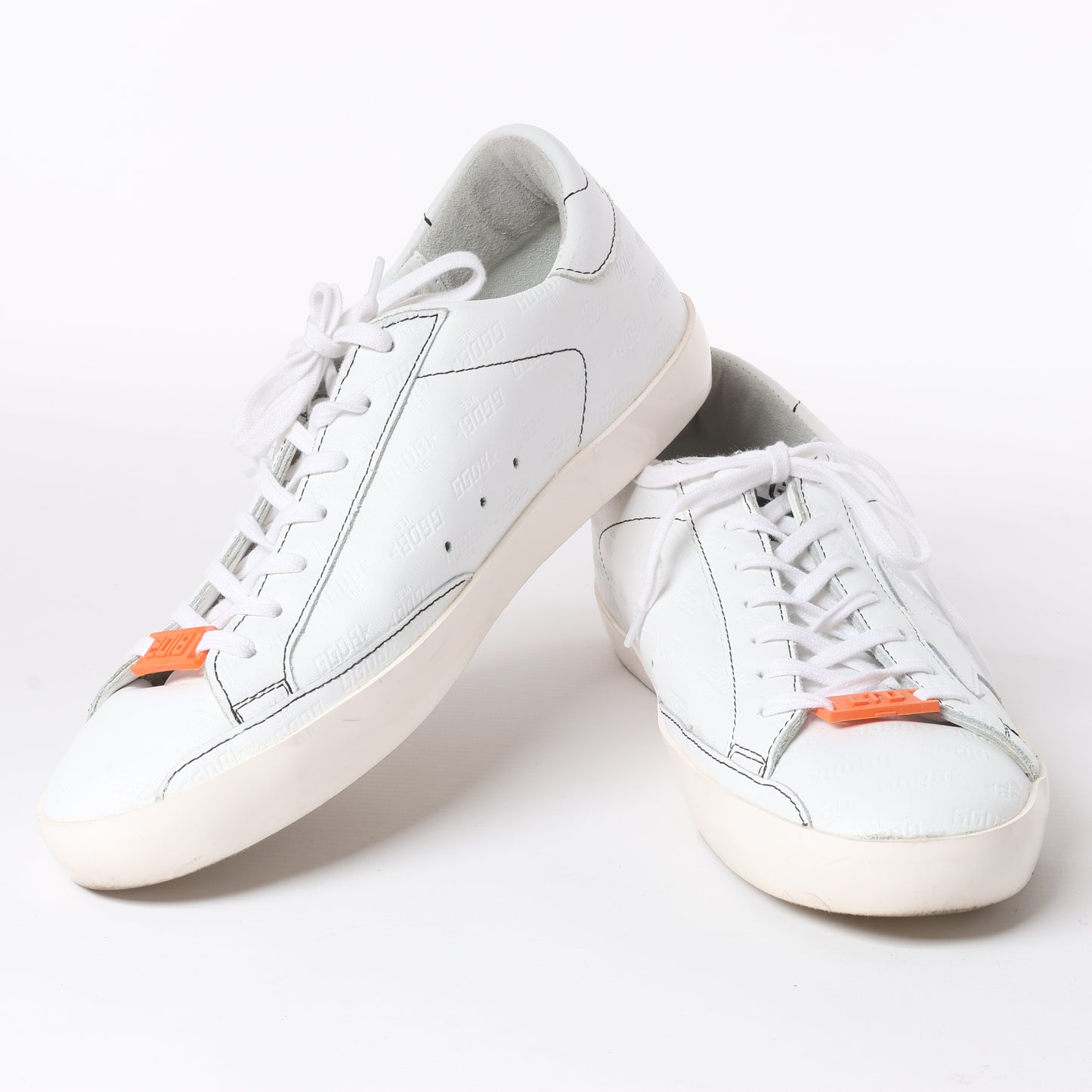 GOLDEN GOOSE Leather Sneakers in White SUPERSTAR, Size 40 EU