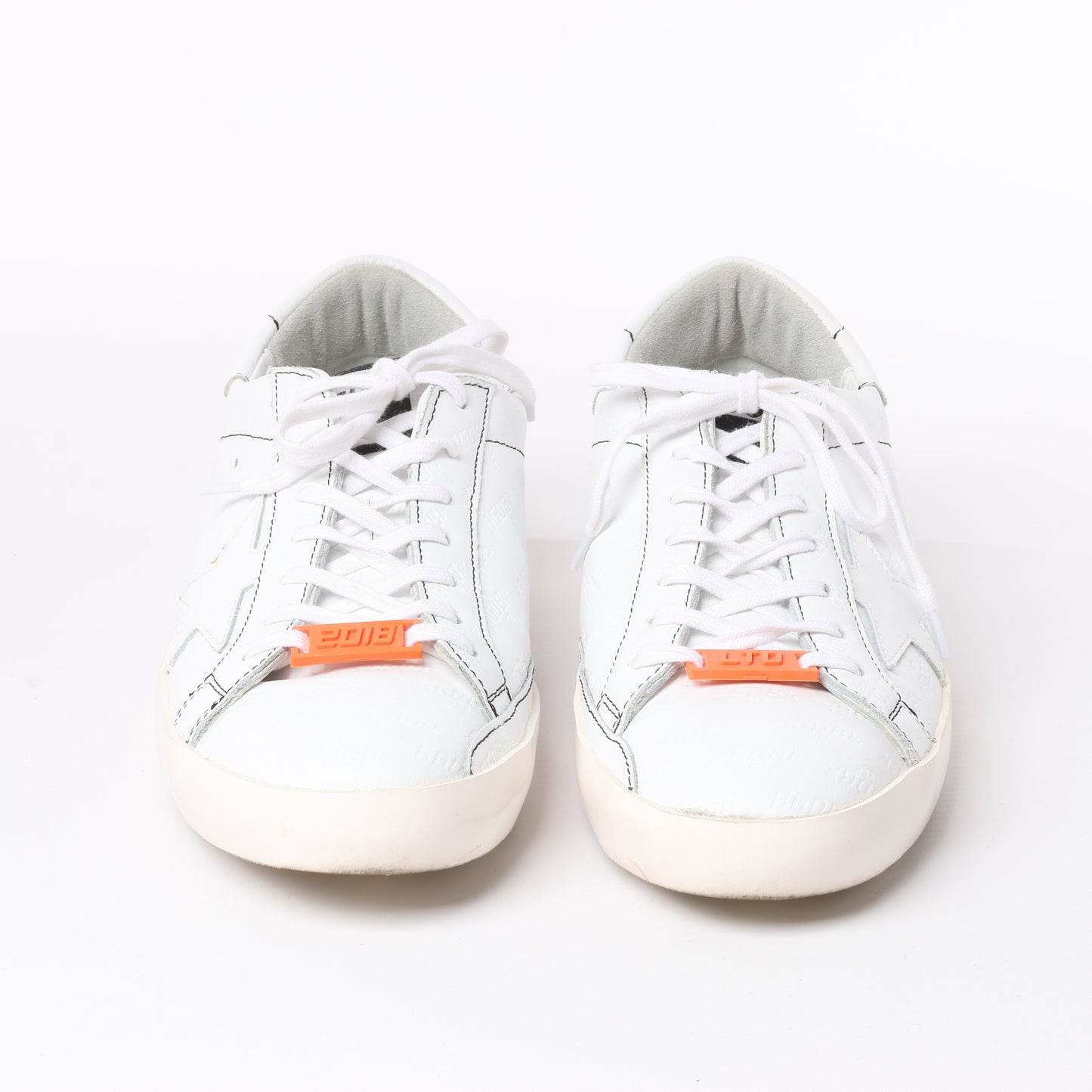 GOLDEN GOOSE Leather Sneakers in White SUPERSTAR, Size 40 EU
