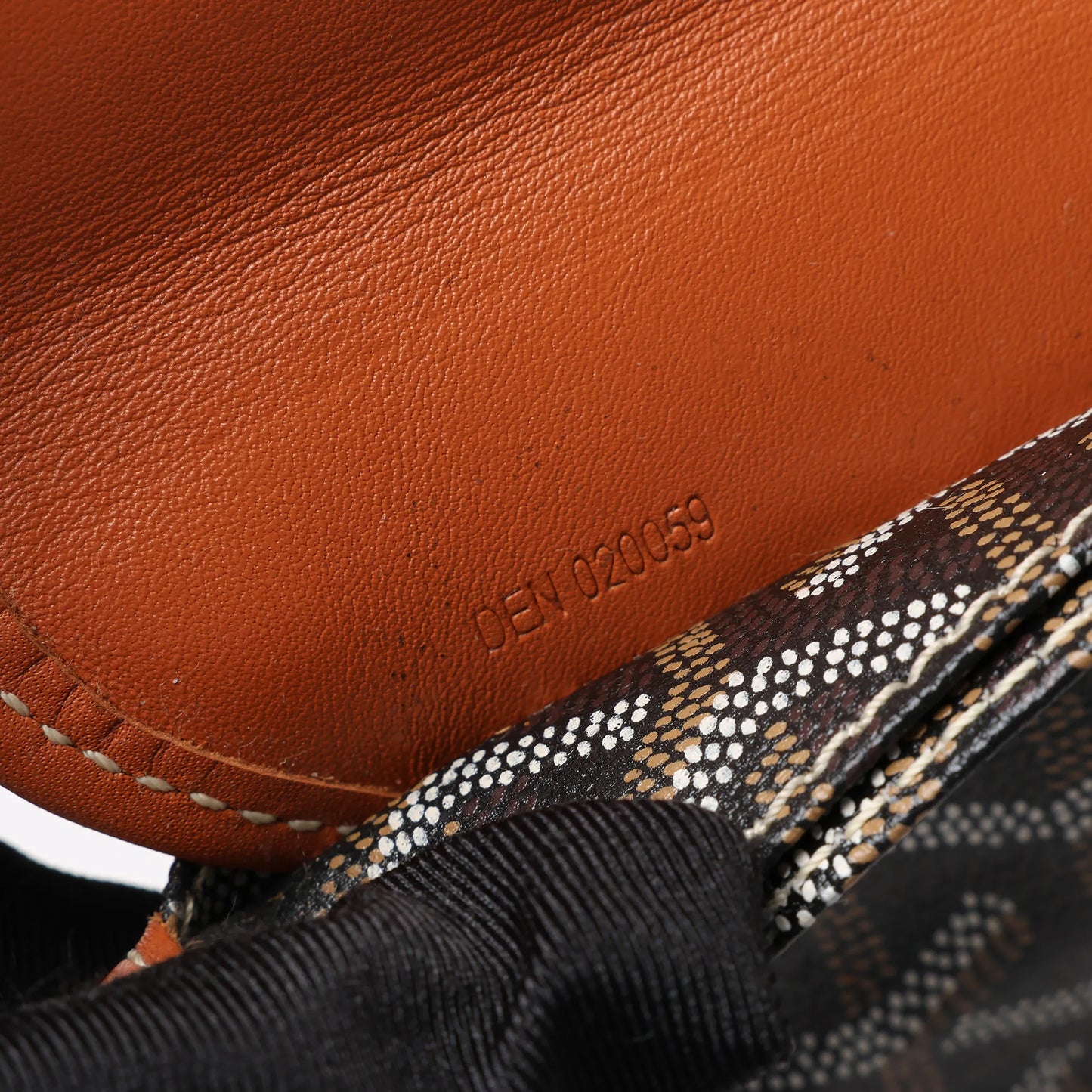 Goyard Saint Louis GM Schultertasche aus PVC und Leder in Braun