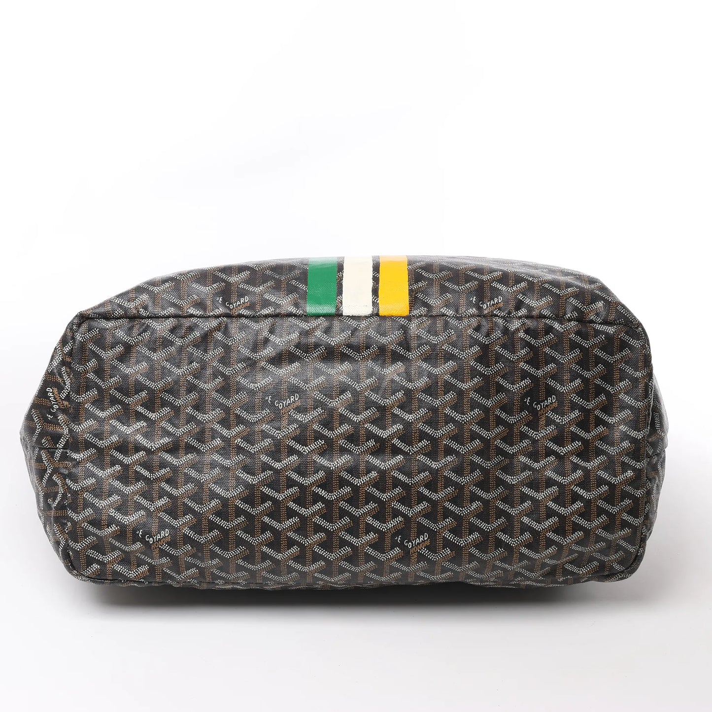Goyard Saint Louis GM Schultertasche aus PVC und Leder in Braun