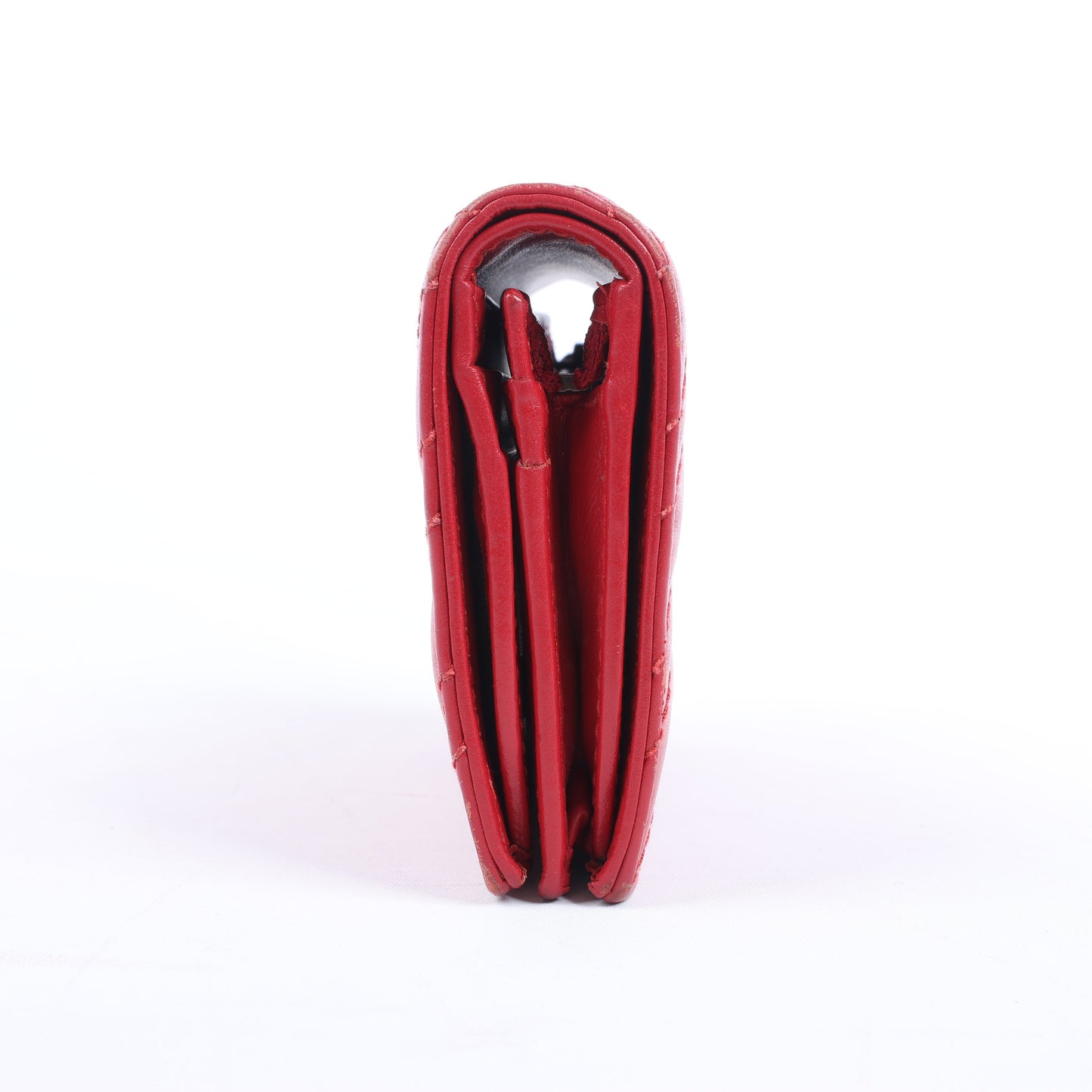 Gucci GG Marmont 466492 Kompakte Lederbrieftasche Rot