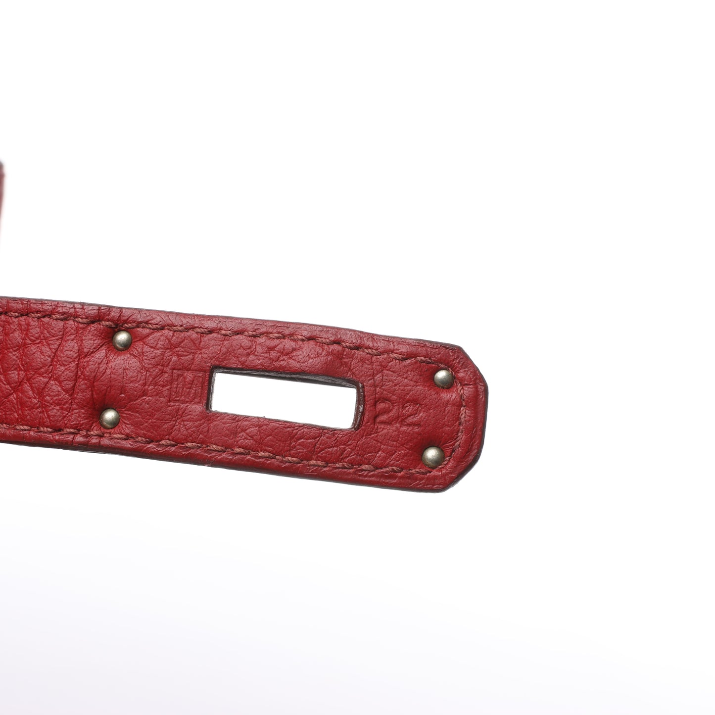 HERMES Birkin 35 Taurillon Clemence Rouge Garance Silberne Metallbeschläge □M: 2009