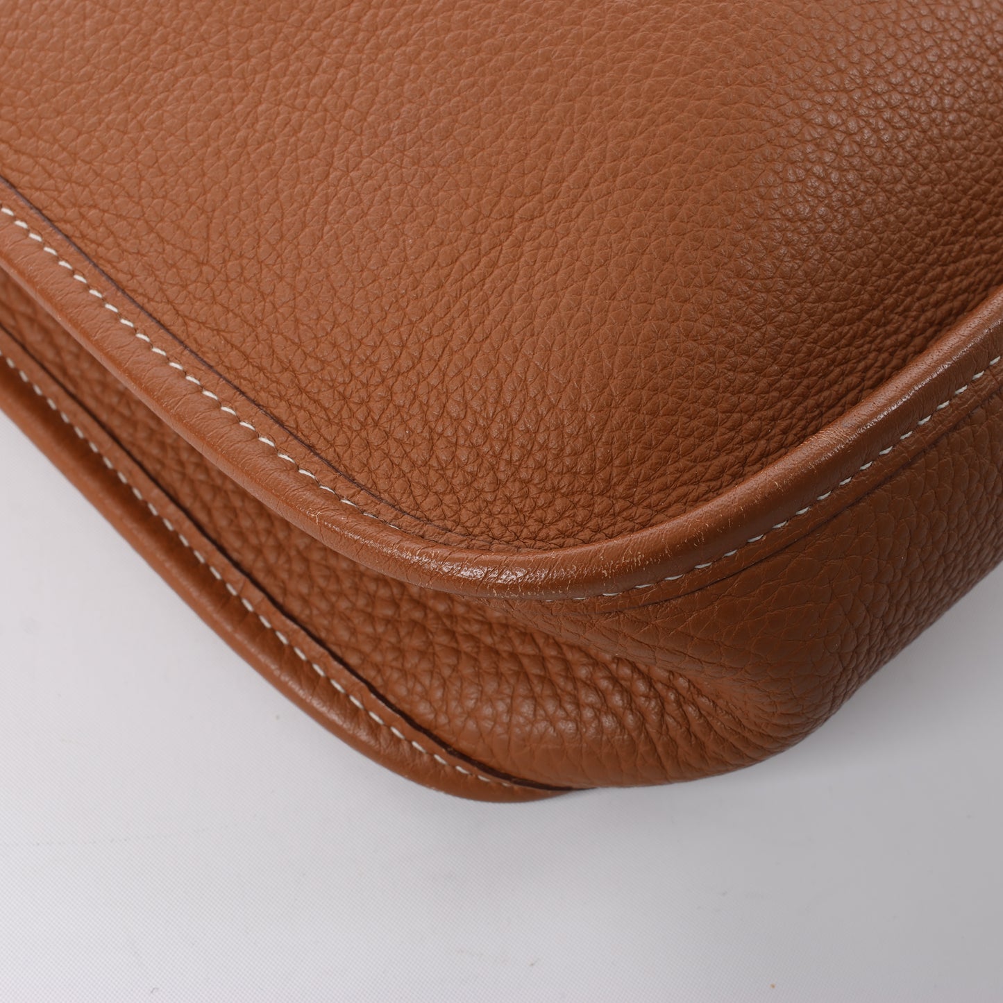 HERMES Evelyne 1 29 PM Taurillon Clemence Gold Silver Metal Fittings Shoulder Bag □J: 2006