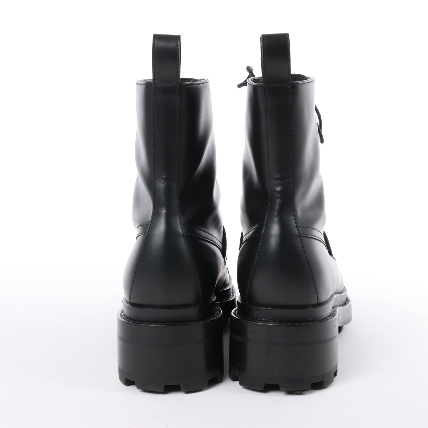 Hermes Funk Leather Ankle Boots Kelly Metal Fittings in Black, Size 38.5 EU